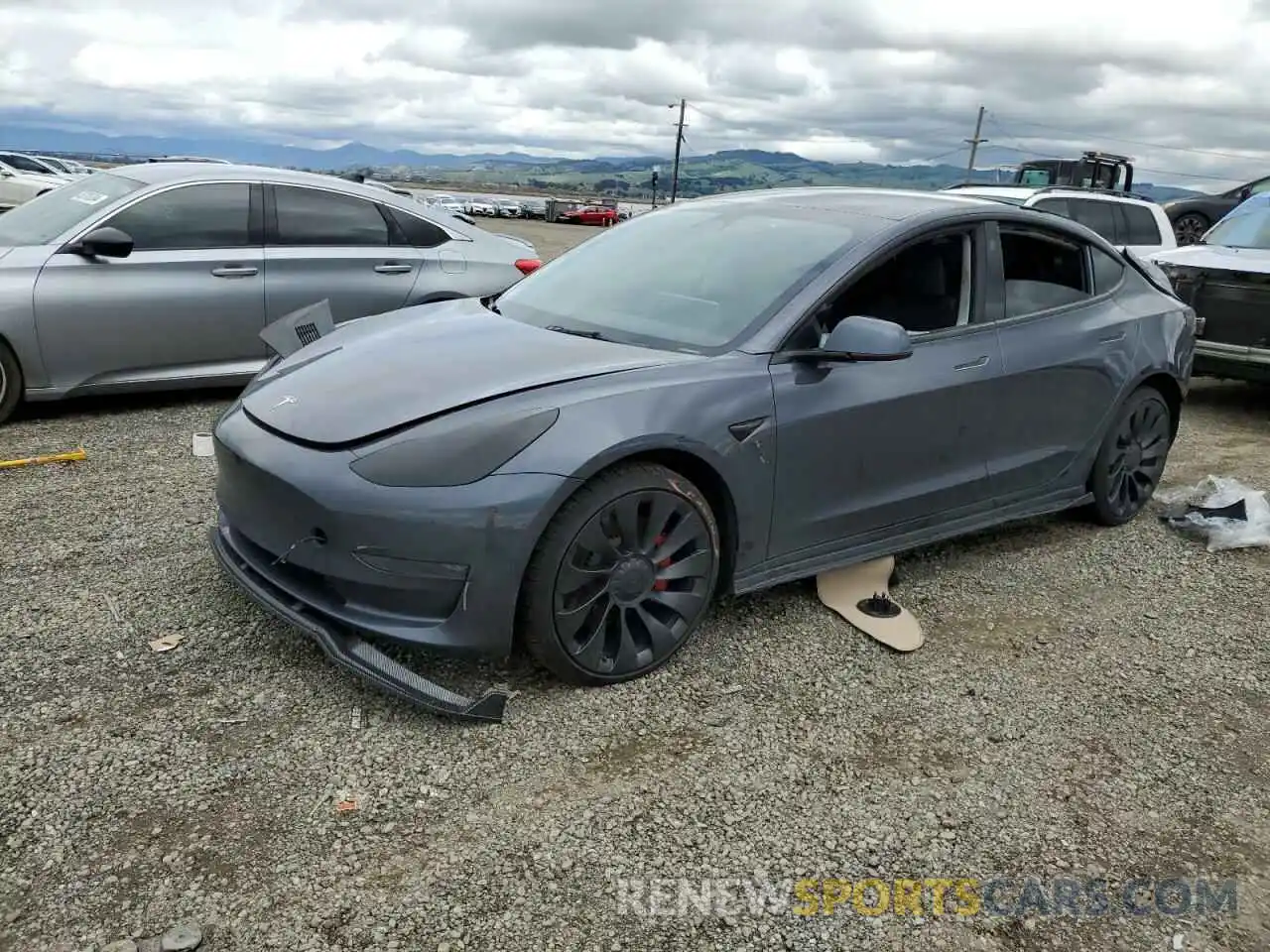 1 Фотография поврежденного автомобиля 5YJ3E1EC4PF509740 TESLA MODEL 3 2023