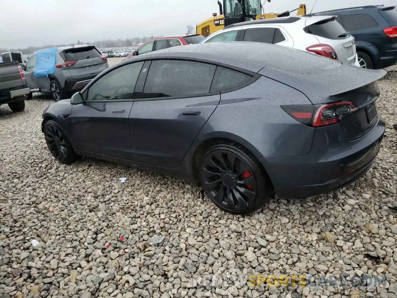 2 Photograph of a damaged car 5YJ3E1EC5PF476263 TESLA MODEL 3 2023