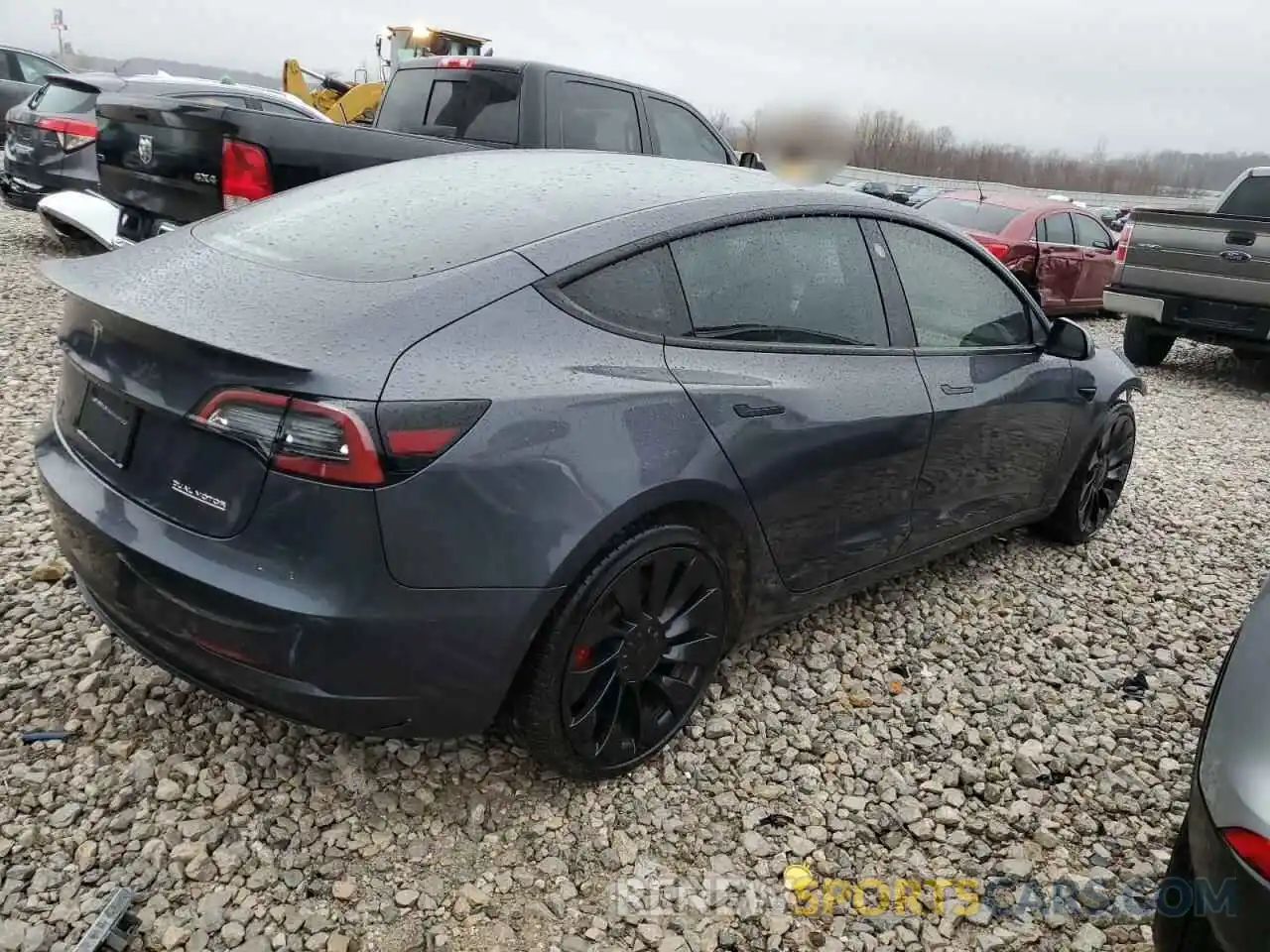 3 Photograph of a damaged car 5YJ3E1EC5PF476263 TESLA MODEL 3 2023