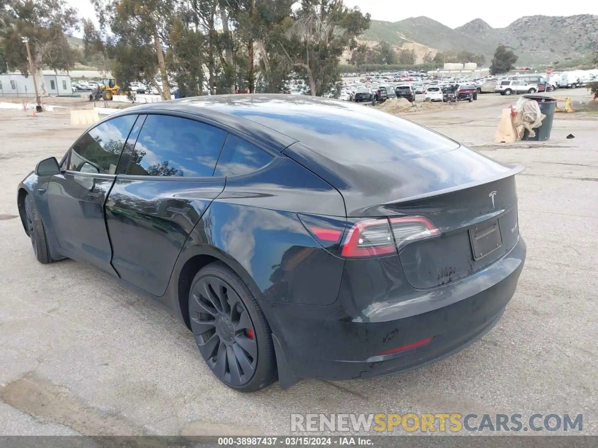 3 Photograph of a damaged car 5YJ3E1EC5PF588836 TESLA MODEL 3 2023