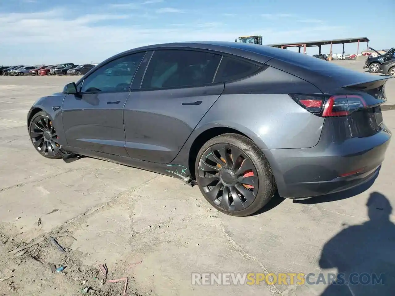 2 Photograph of a damaged car 5YJ3E1EC7PF510820 TESLA MODEL 3 2023