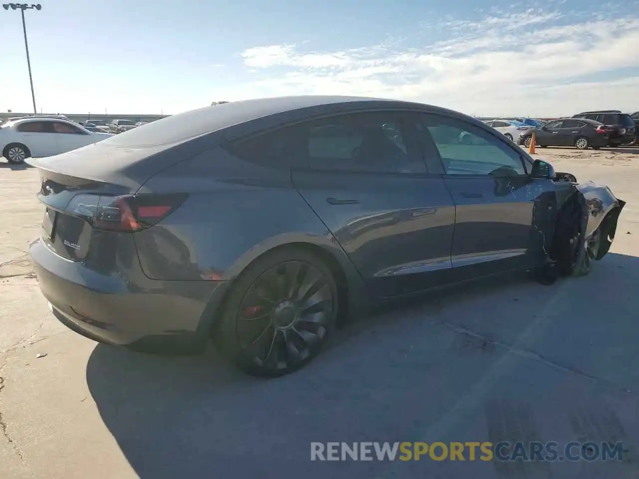 3 Photograph of a damaged car 5YJ3E1EC7PF510820 TESLA MODEL 3 2023