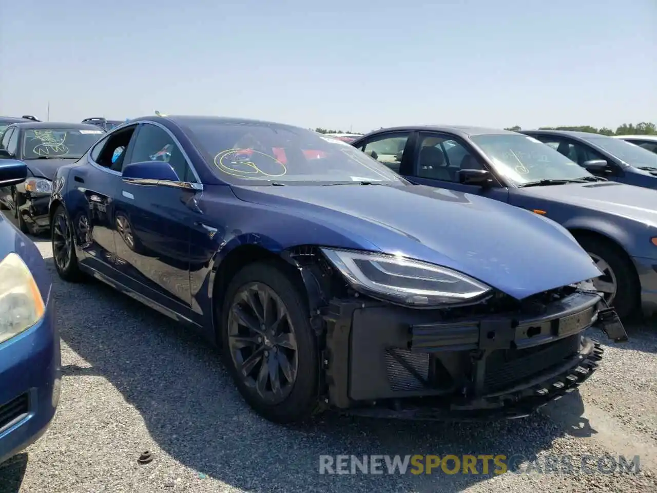 1 Photograph of a damaged car 5YJSA1E20KF299984 TESLA MODEL S 2019