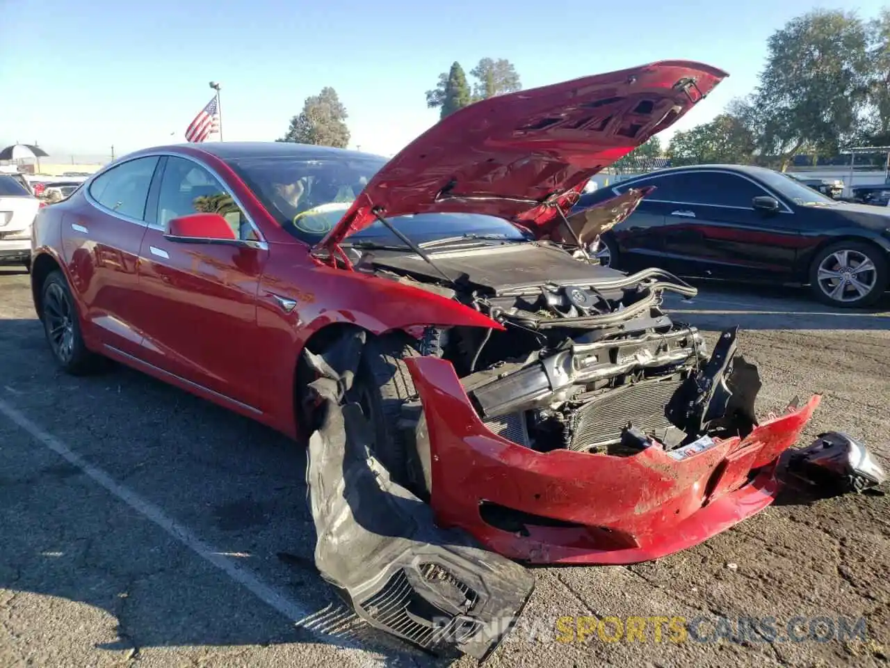 1 Photograph of a damaged car 5YJSA1E20KF305685 TESLA MODEL S 2019