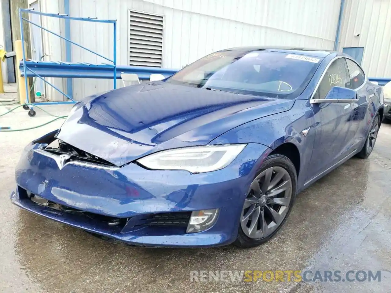 2 Photograph of a damaged car 5YJSA1E20KF306058 TESLA MODEL S 2019