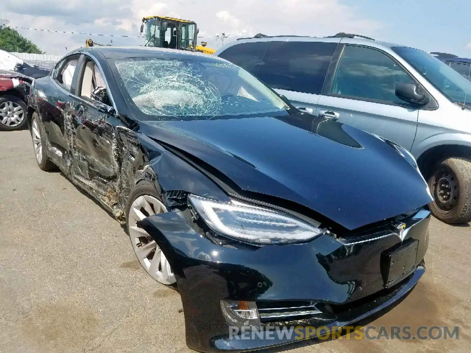 1 Photograph of a damaged car 5YJSA1E20KF312359 TESLA MODEL S 2019