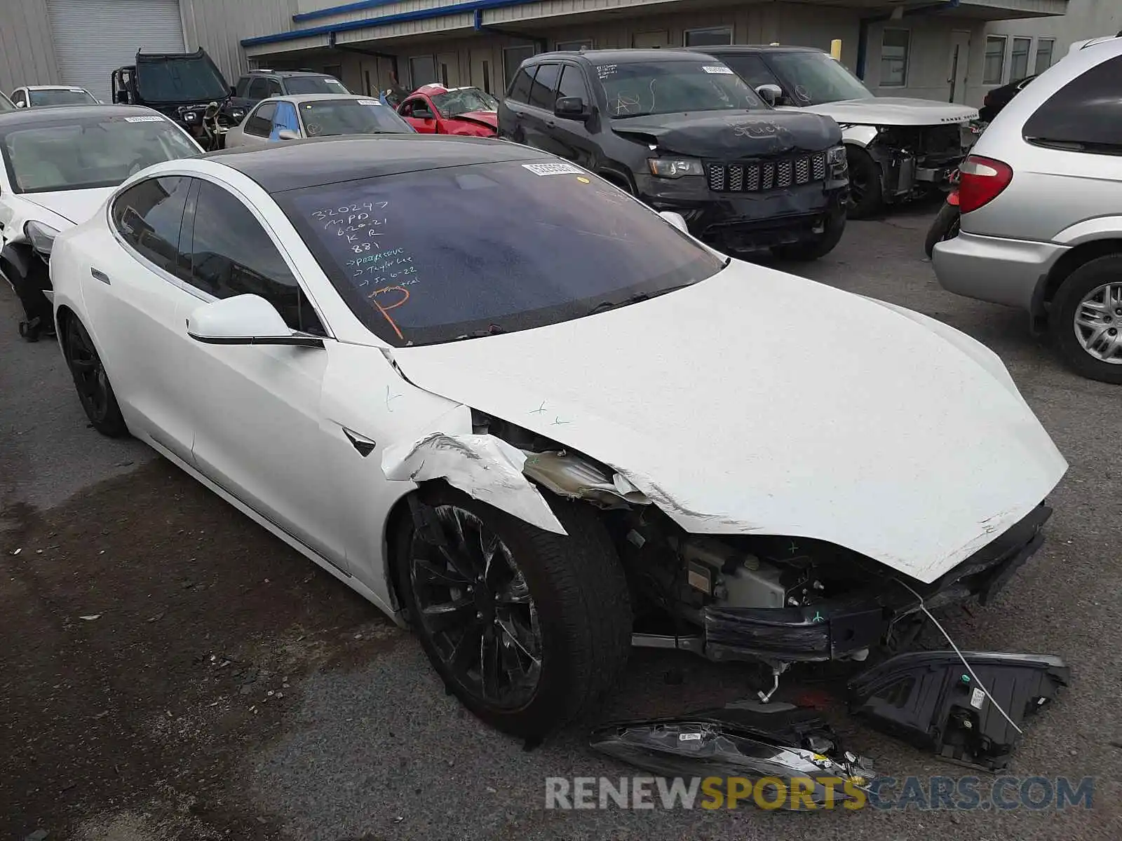 1 Photograph of a damaged car 5YJSA1E20KF331087 TESLA MODEL S 2019