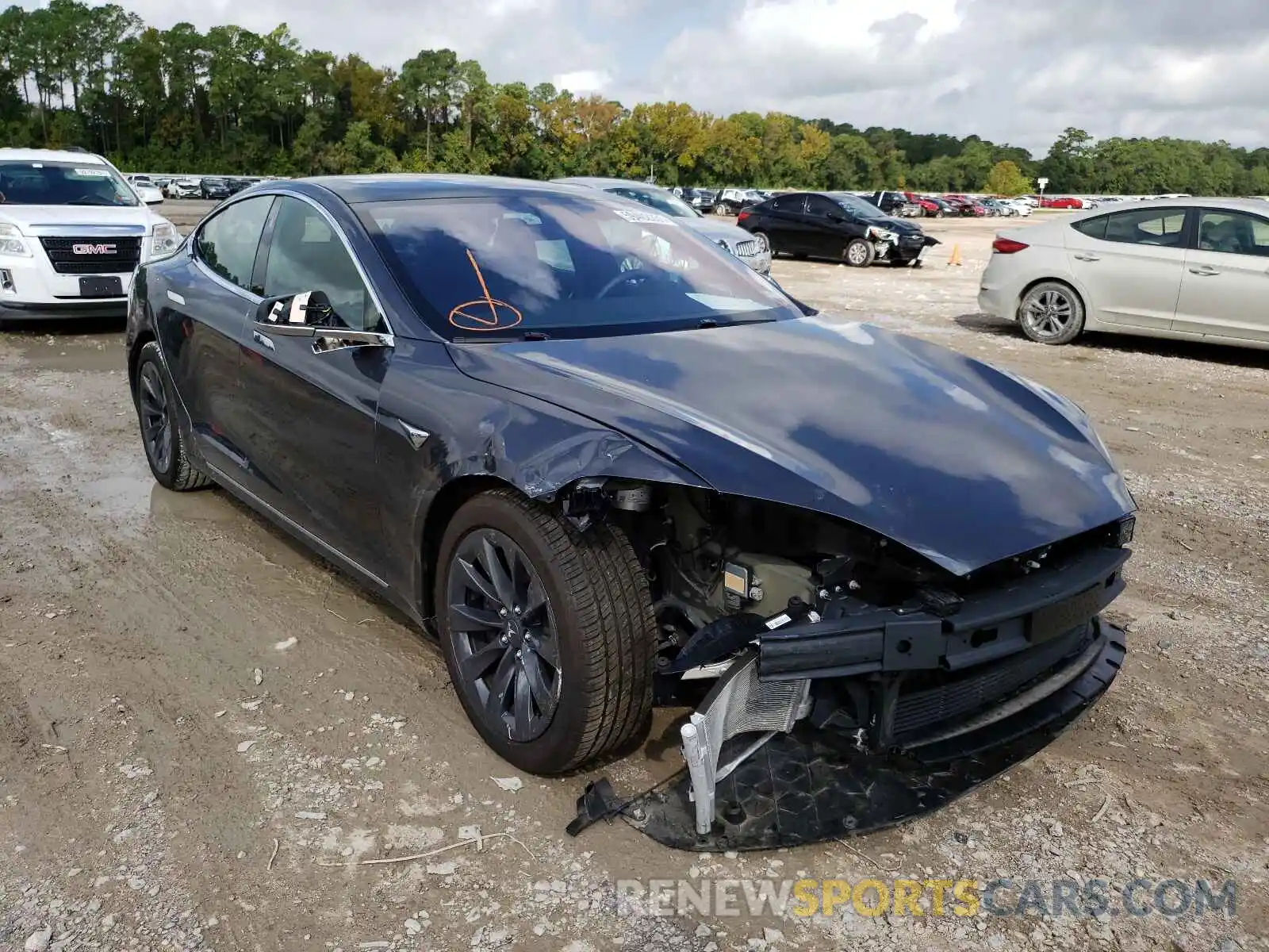 1 Photograph of a damaged car 5YJSA1E20KF331820 TESLA MODEL S 2019