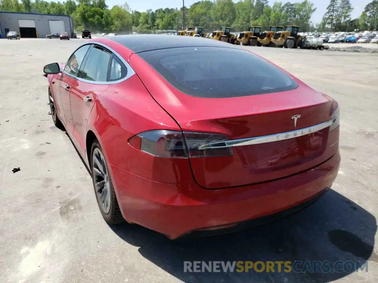 3 Photograph of a damaged car 5YJSA1E20KF333244 TESLA MODEL S 2019