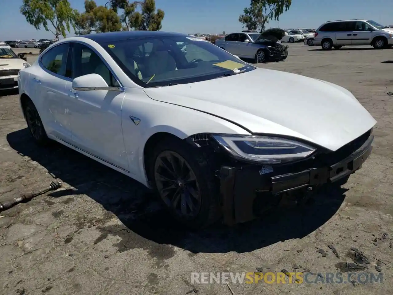 1 Photograph of a damaged car 5YJSA1E20KF334510 TESLA MODEL S 2019