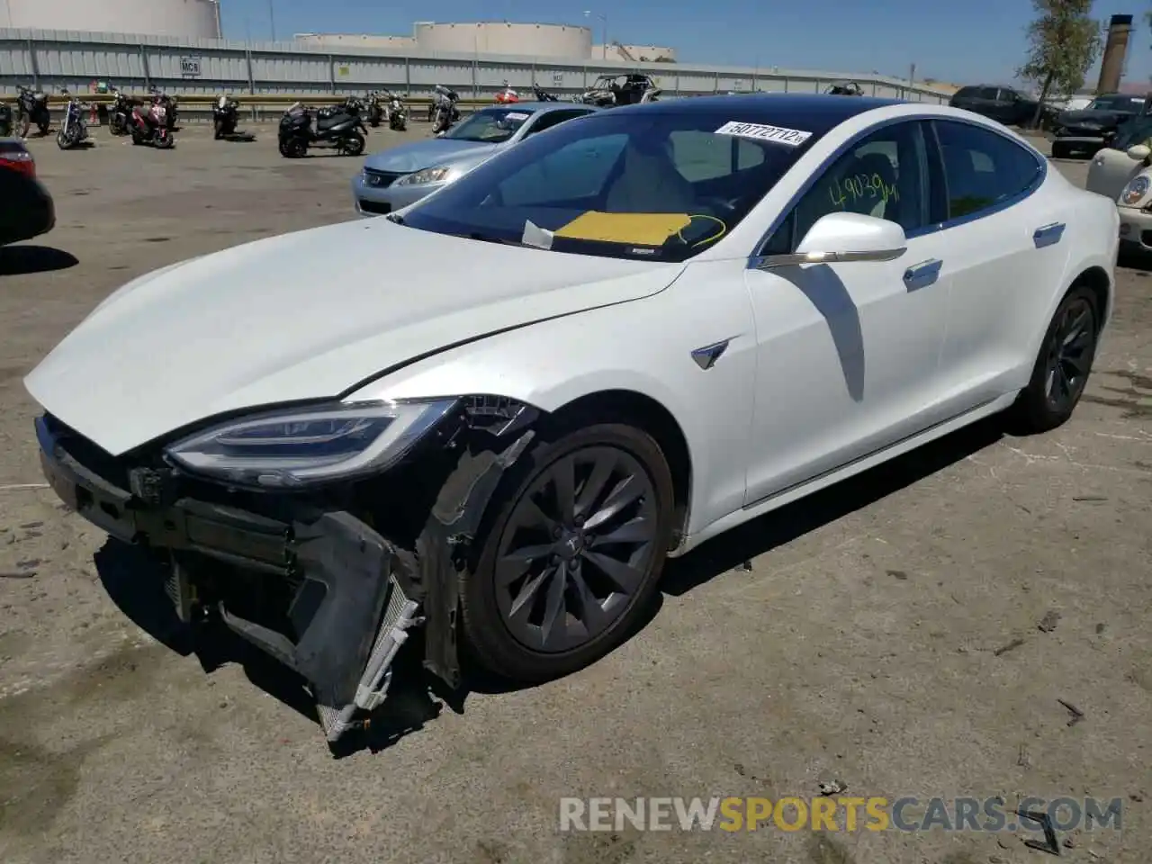 2 Photograph of a damaged car 5YJSA1E20KF334510 TESLA MODEL S 2019