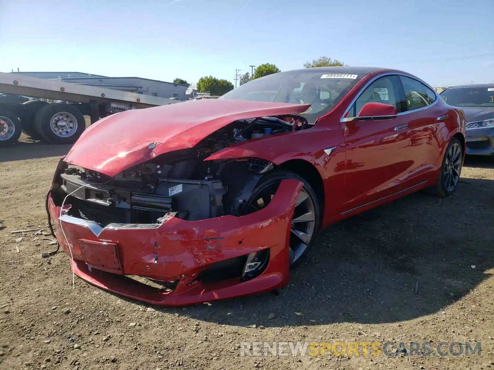 2 Photograph of a damaged car 5YJSA1E22KF307065 TESLA MODEL S 2019