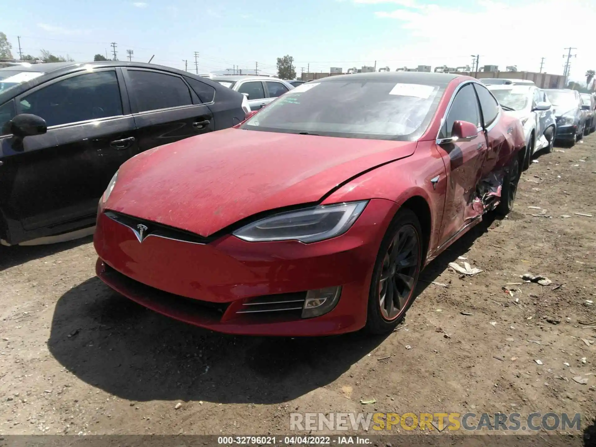 2 Photograph of a damaged car 5YJSA1E22KF307776 TESLA MODEL S 2019