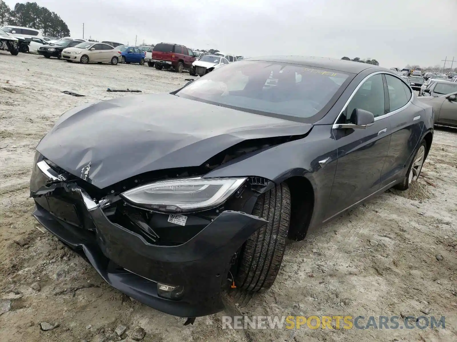 2 Photograph of a damaged car 5YJSA1E23KF304000 TESLA MODEL S 2019