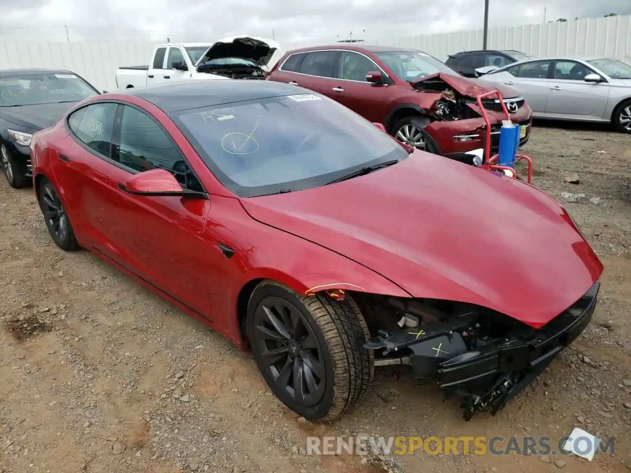 1 Photograph of a damaged car 5YJSA1E23KF311772 TESLA MODEL S 2019