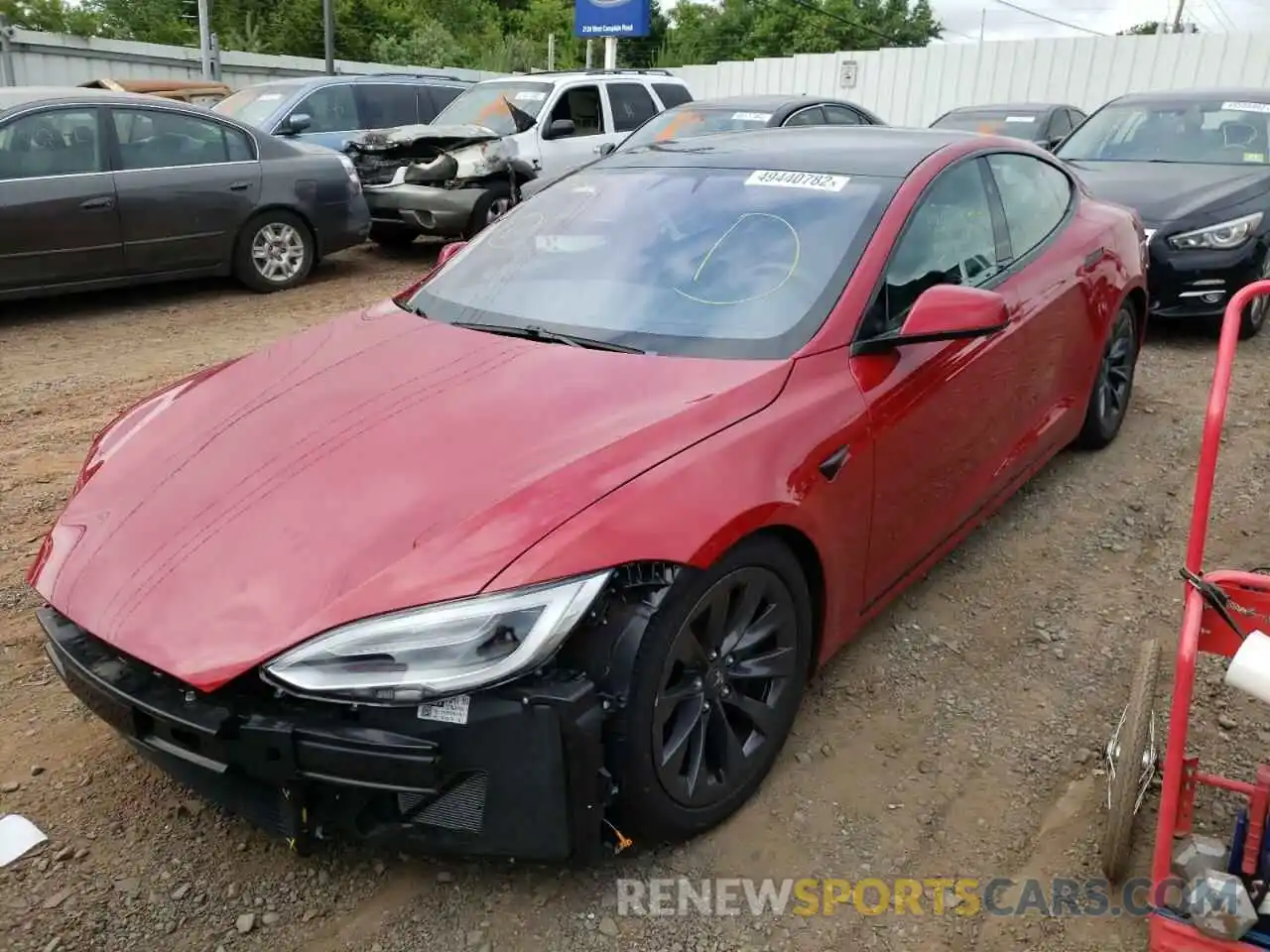 2 Photograph of a damaged car 5YJSA1E23KF311772 TESLA MODEL S 2019