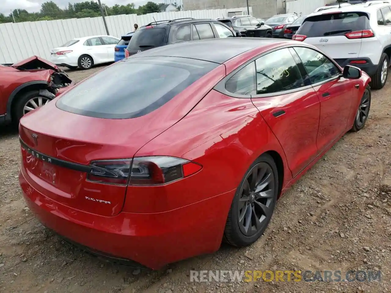 4 Photograph of a damaged car 5YJSA1E23KF311772 TESLA MODEL S 2019