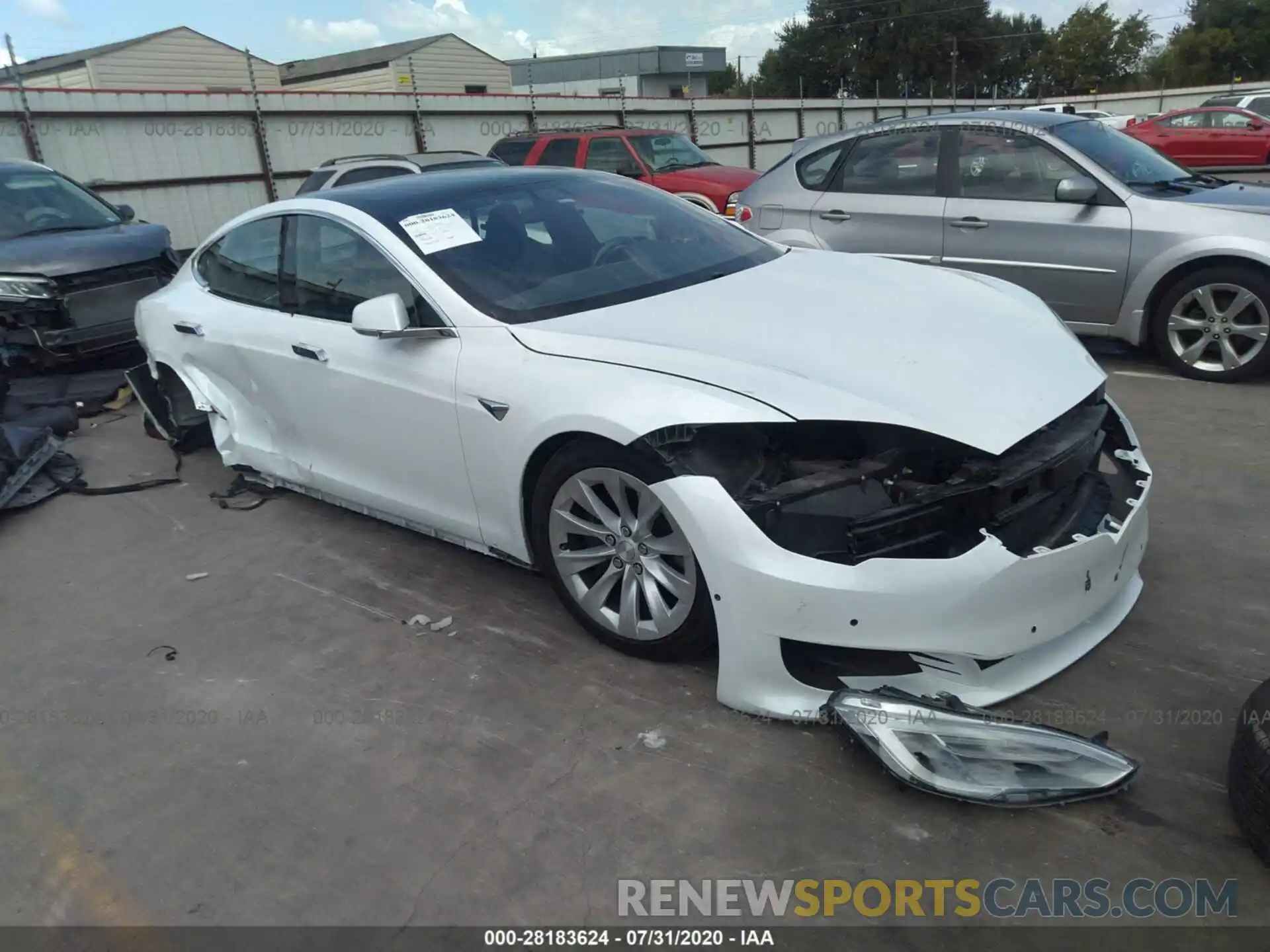 1 Photograph of a damaged car 5YJSA1E23KF332461 TESLA MODEL S 2019