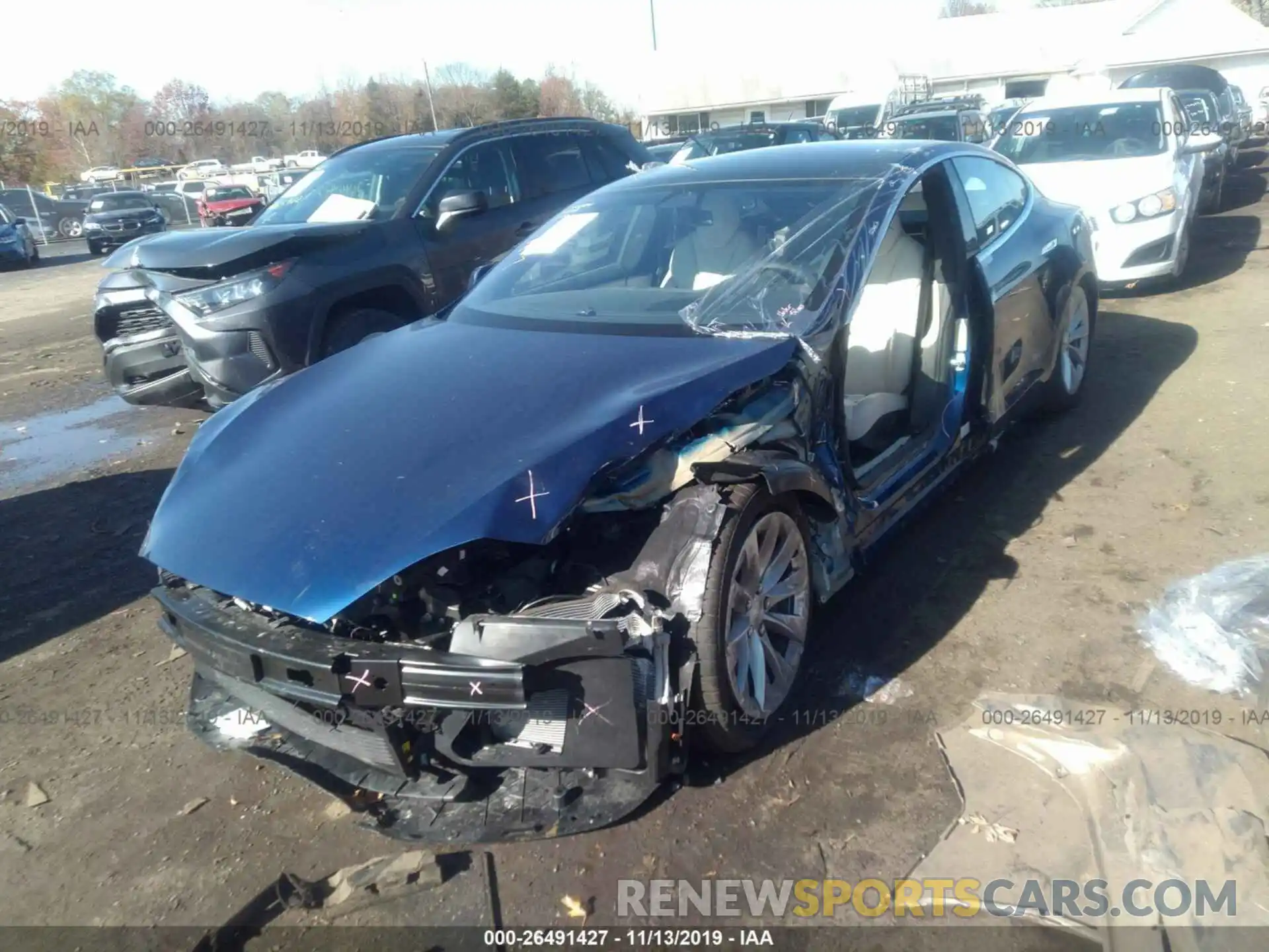 6 Photograph of a damaged car 5YJSA1E23KF337224 TESLA MODEL S 2019