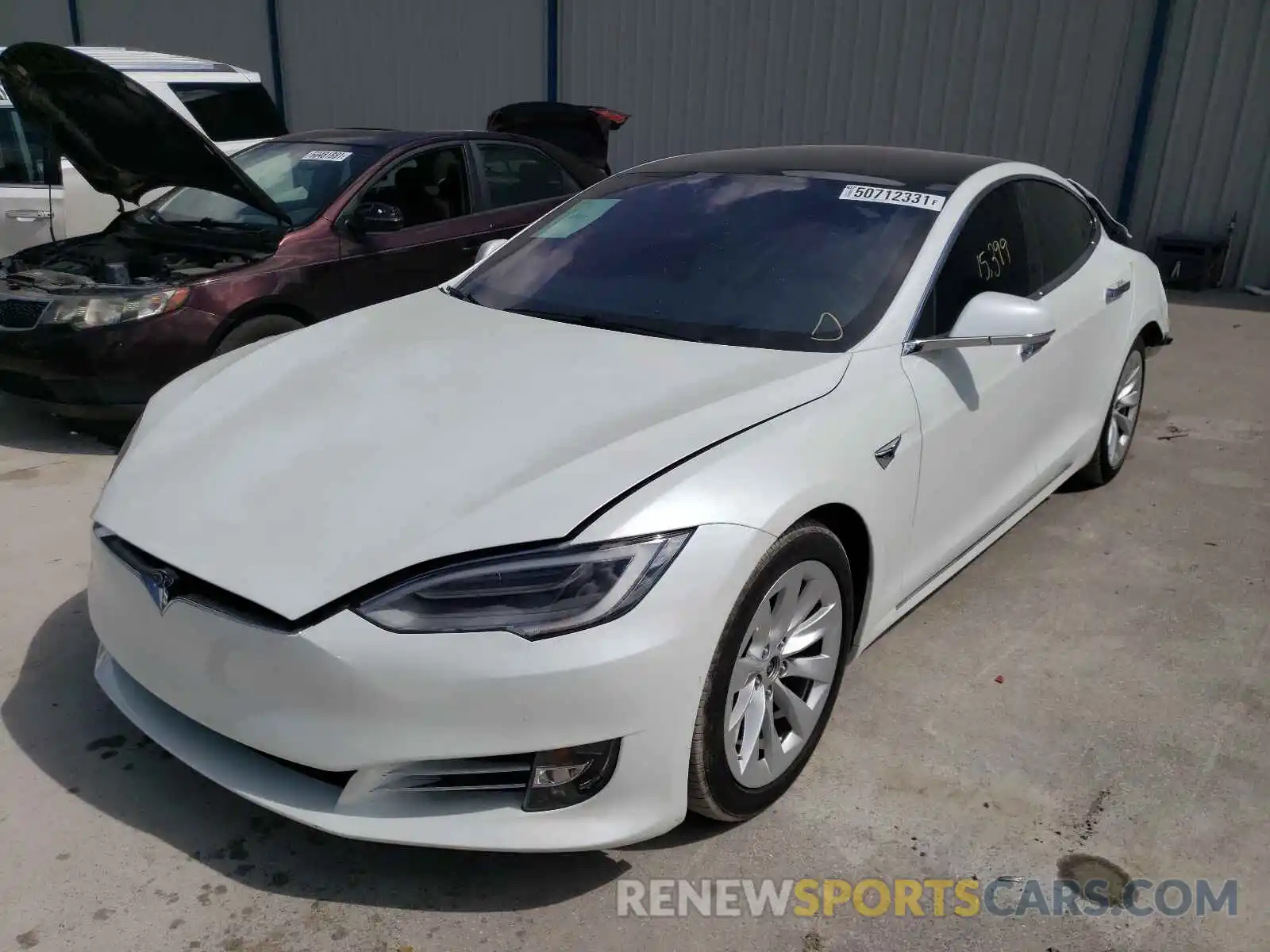 2 Photograph of a damaged car 5YJSA1E23KF338910 TESLA MODEL S 2019