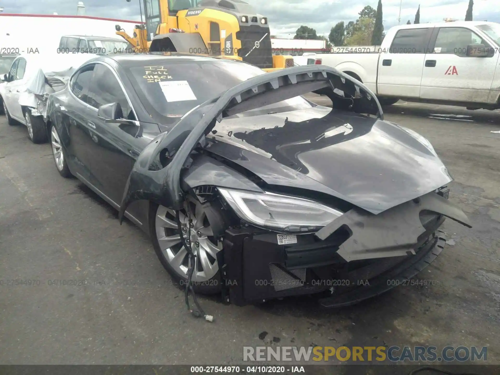 1 Photograph of a damaged car 5YJSA1E23KF347882 TESLA MODEL S 2019