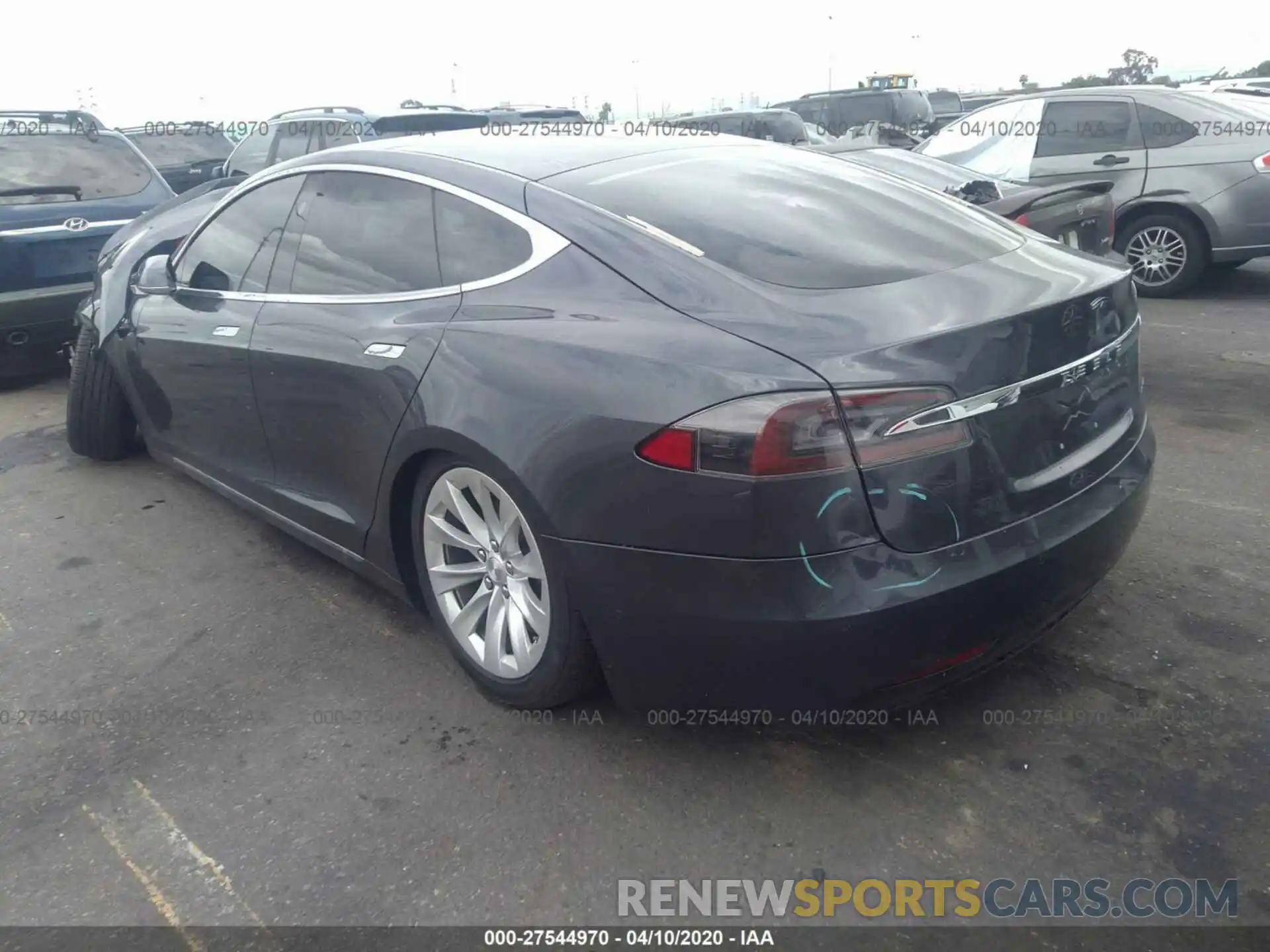 3 Photograph of a damaged car 5YJSA1E23KF347882 TESLA MODEL S 2019