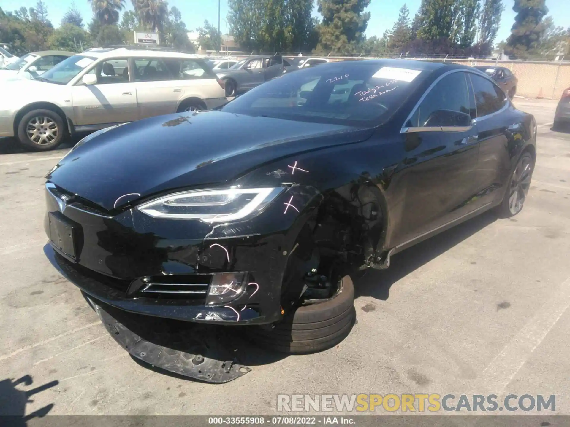 2 Photograph of a damaged car 5YJSA1E24KF302210 TESLA MODEL S 2019