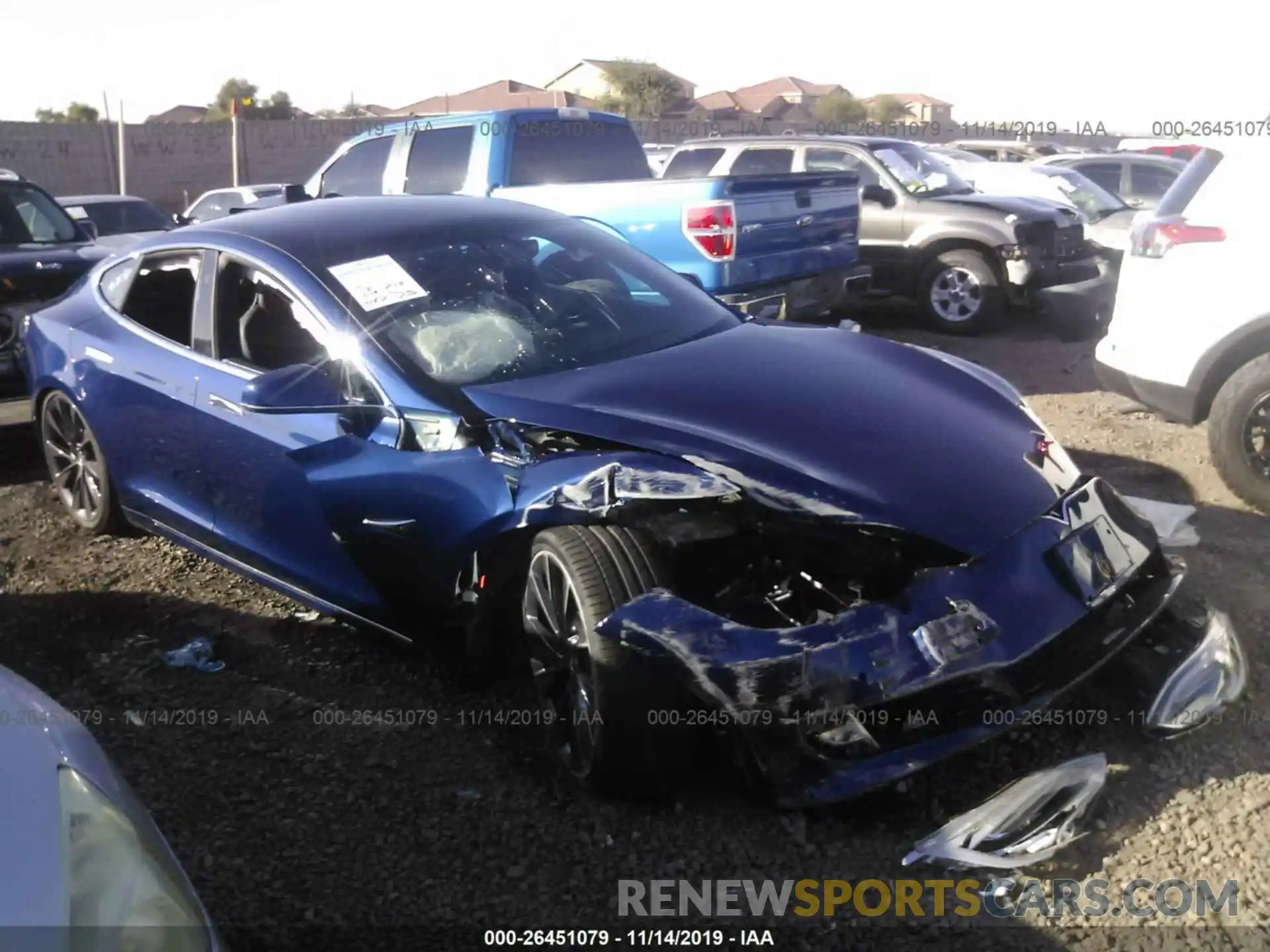 1 Photograph of a damaged car 5YJSA1E24KF308072 TESLA MODEL S 2019