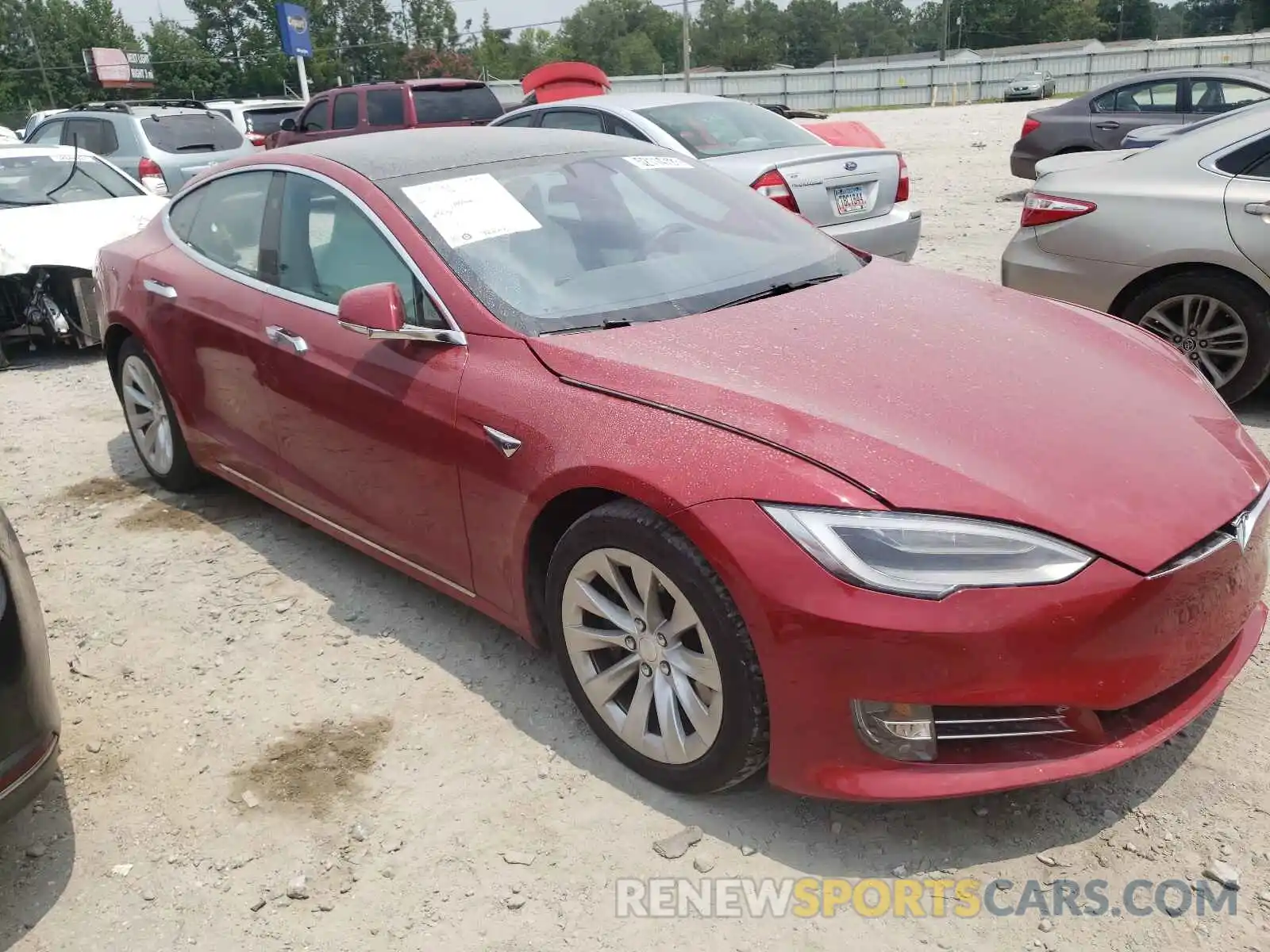 1 Photograph of a damaged car 5YJSA1E24KF336955 TESLA MODEL S 2019