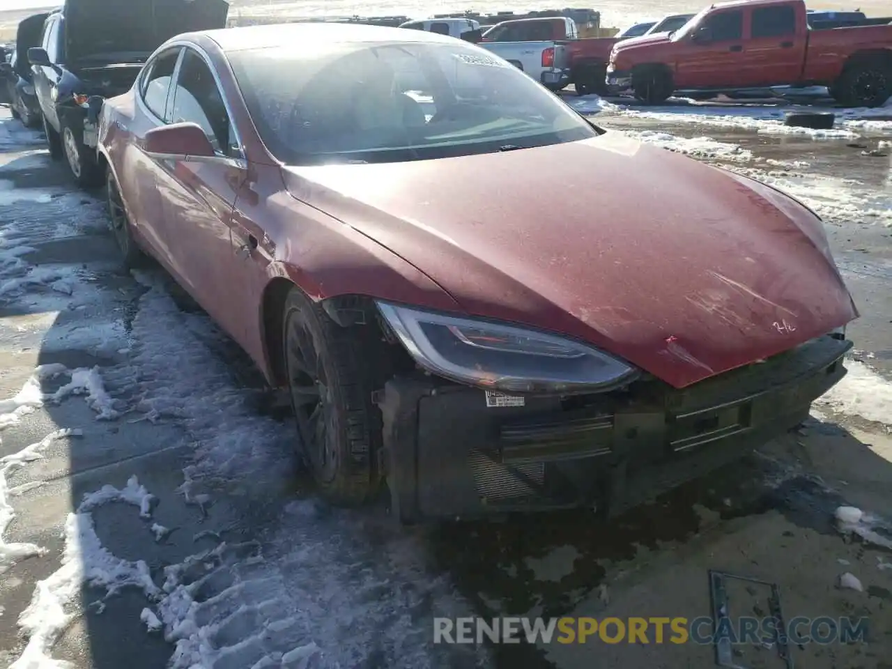 1 Photograph of a damaged car 5YJSA1E24KF337426 TESLA MODEL S 2019