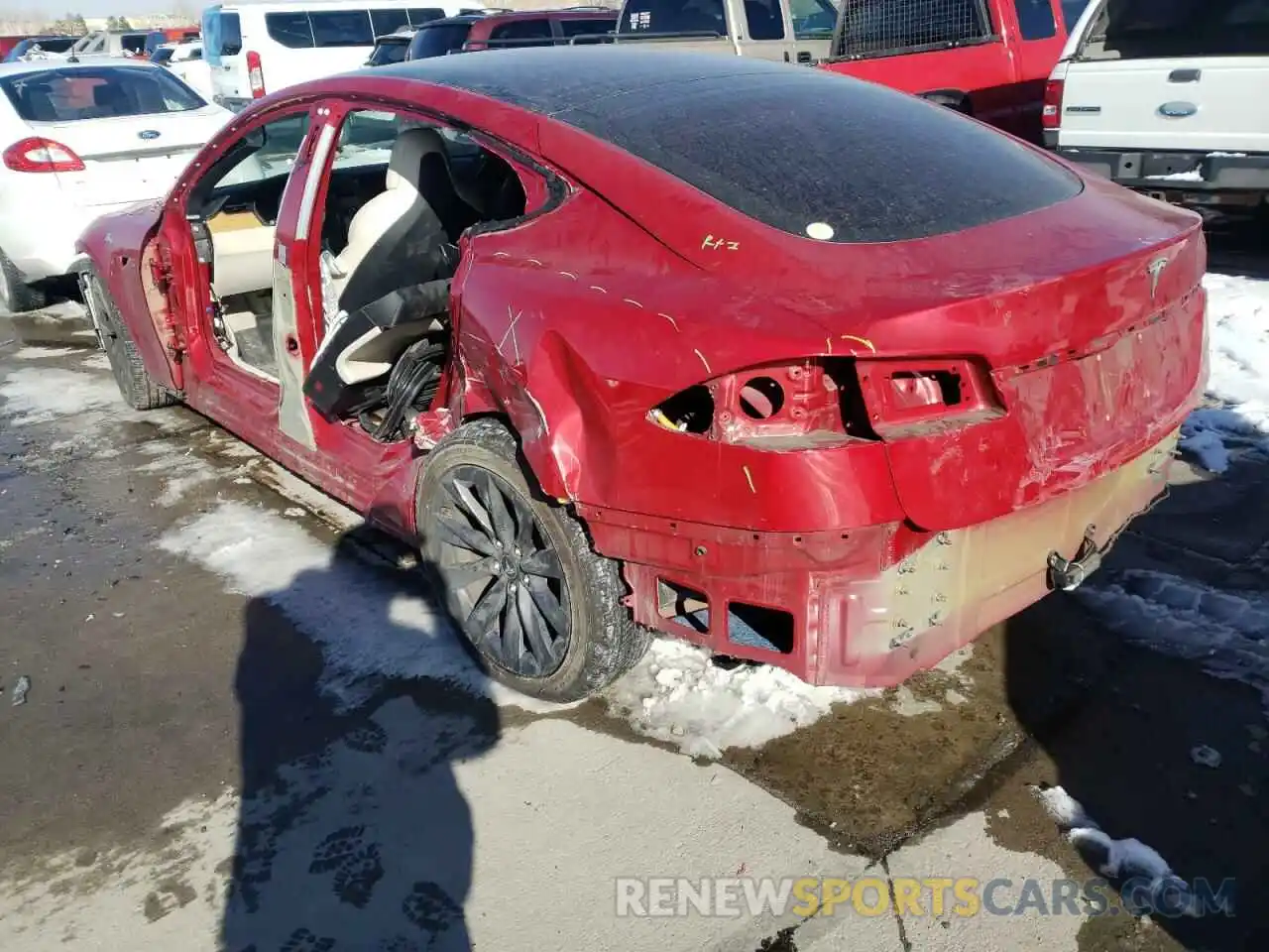 3 Photograph of a damaged car 5YJSA1E24KF337426 TESLA MODEL S 2019