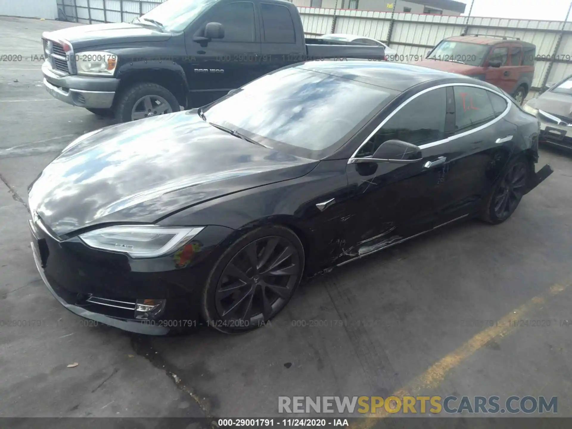 2 Photograph of a damaged car 5YJSA1E24KF347907 TESLA MODEL S 2019