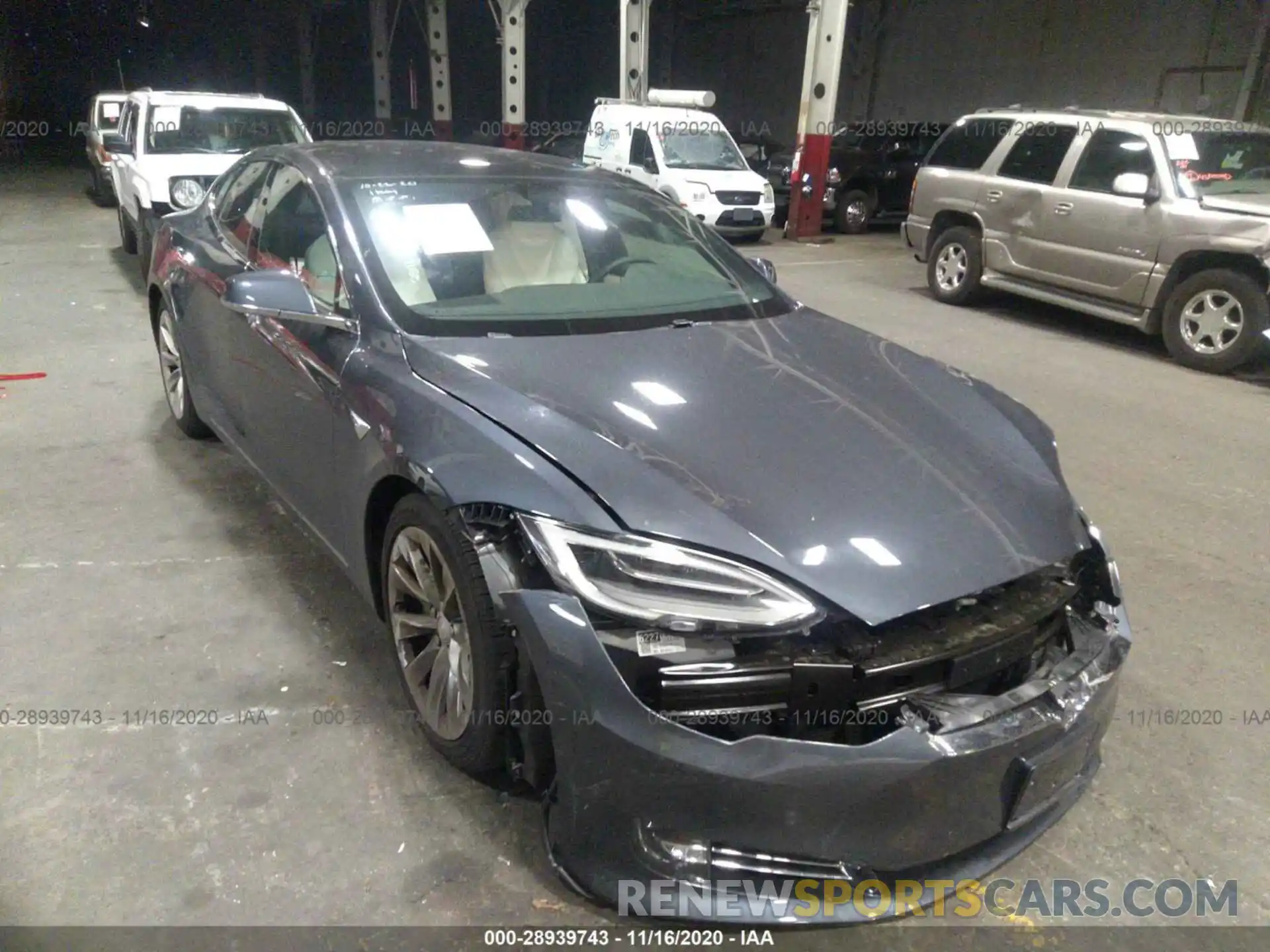 1 Photograph of a damaged car 5YJSA1E24KF348006 TESLA MODEL S 2019