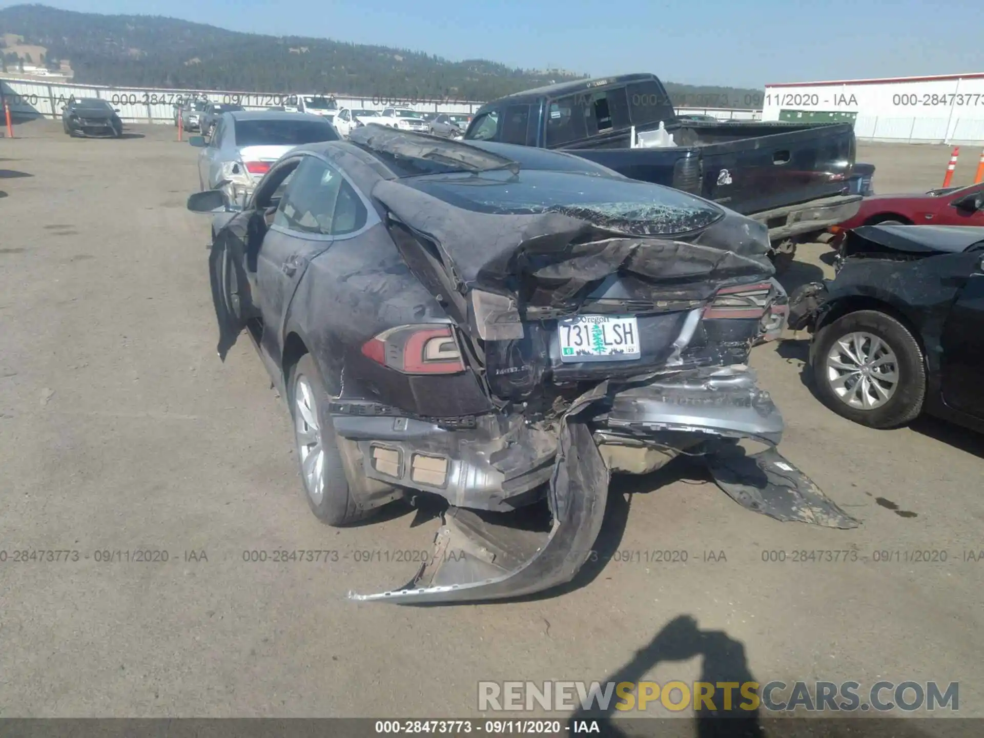 6 Фотография поврежденного автомобиля 5YJSA1E25KF302474 TESLA MODEL S 2019