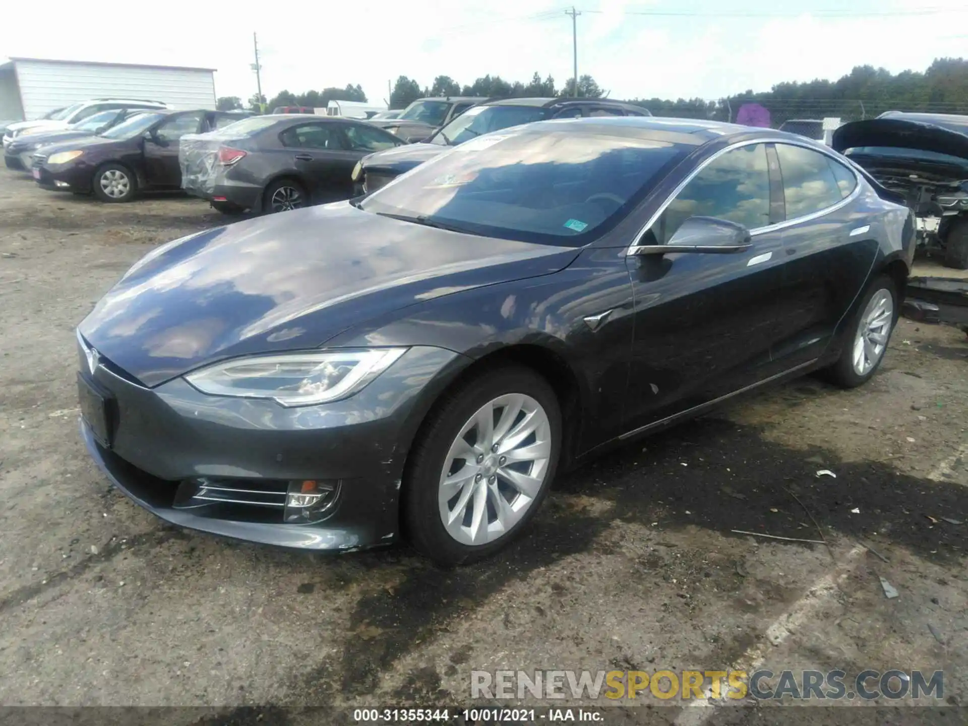 2 Photograph of a damaged car 5YJSA1E25KF302992 TESLA MODEL S 2019