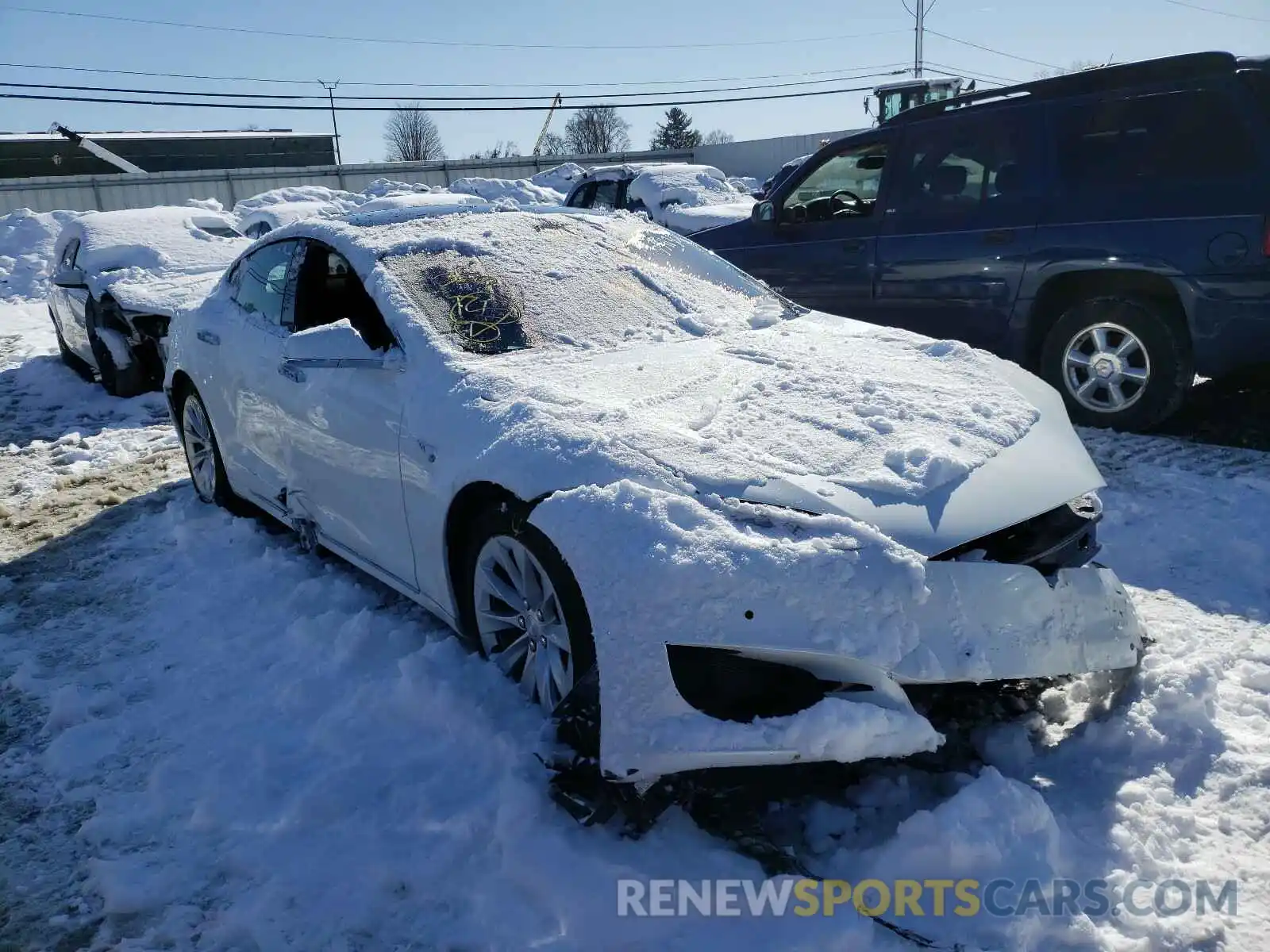 1 Photograph of a damaged car 5YJSA1E25KF334986 TESLA MODEL S 2019