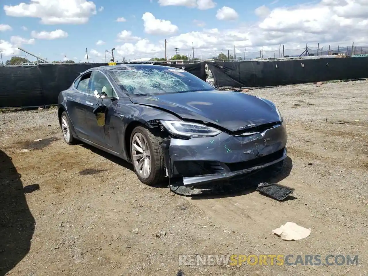 1 Photograph of a damaged car 5YJSA1E25KF348452 TESLA MODEL S 2019