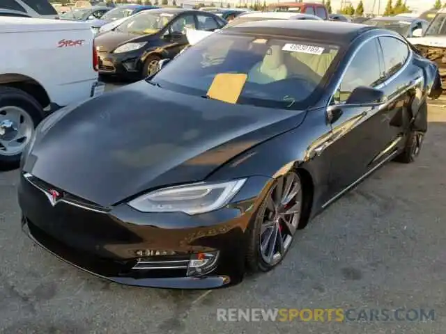 2 Photograph of a damaged car 5YJSA1E26KF307098 TESLA MODEL S 2019