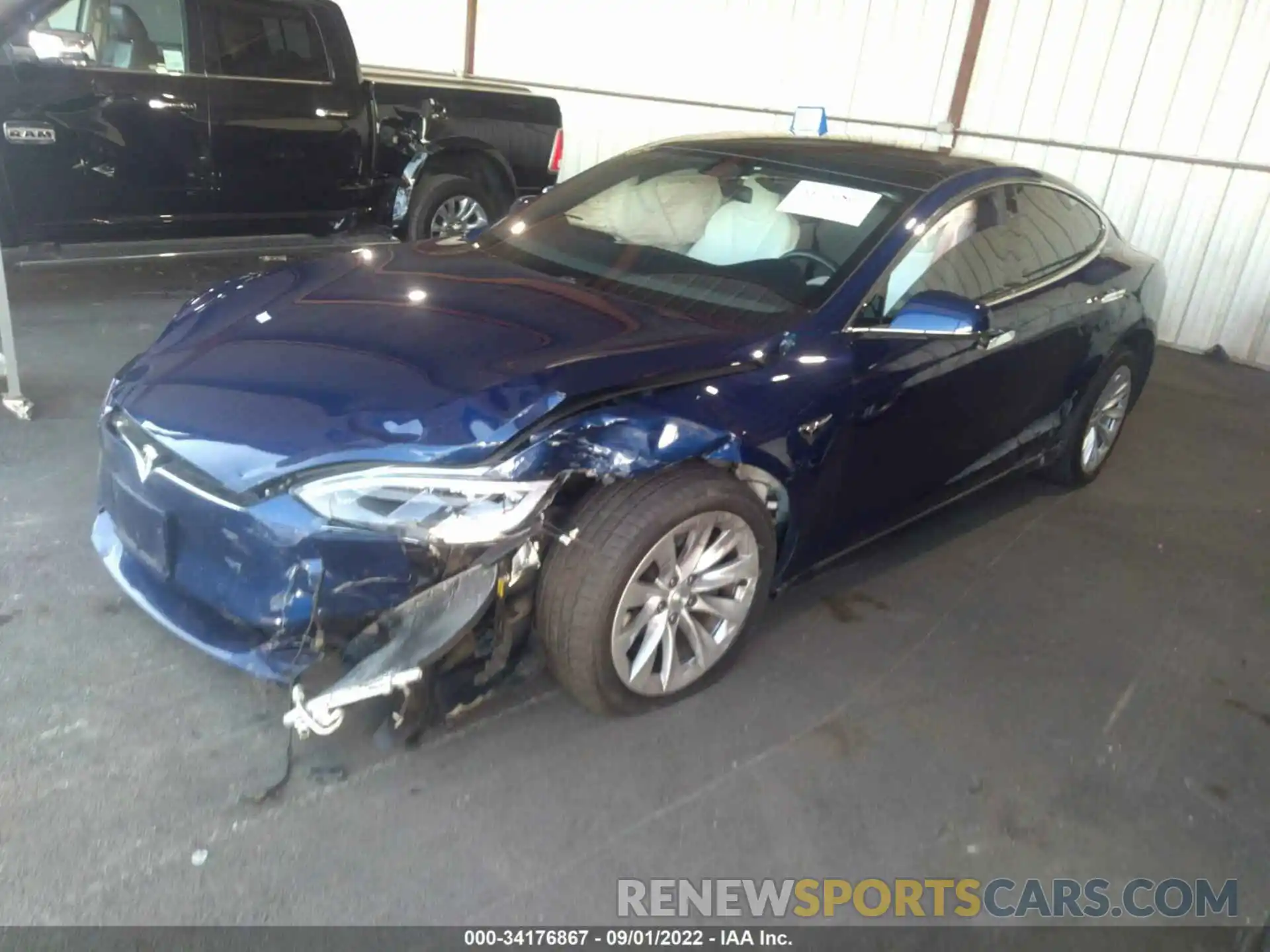 2 Photograph of a damaged car 5YJSA1E26KF310003 TESLA MODEL S 2019