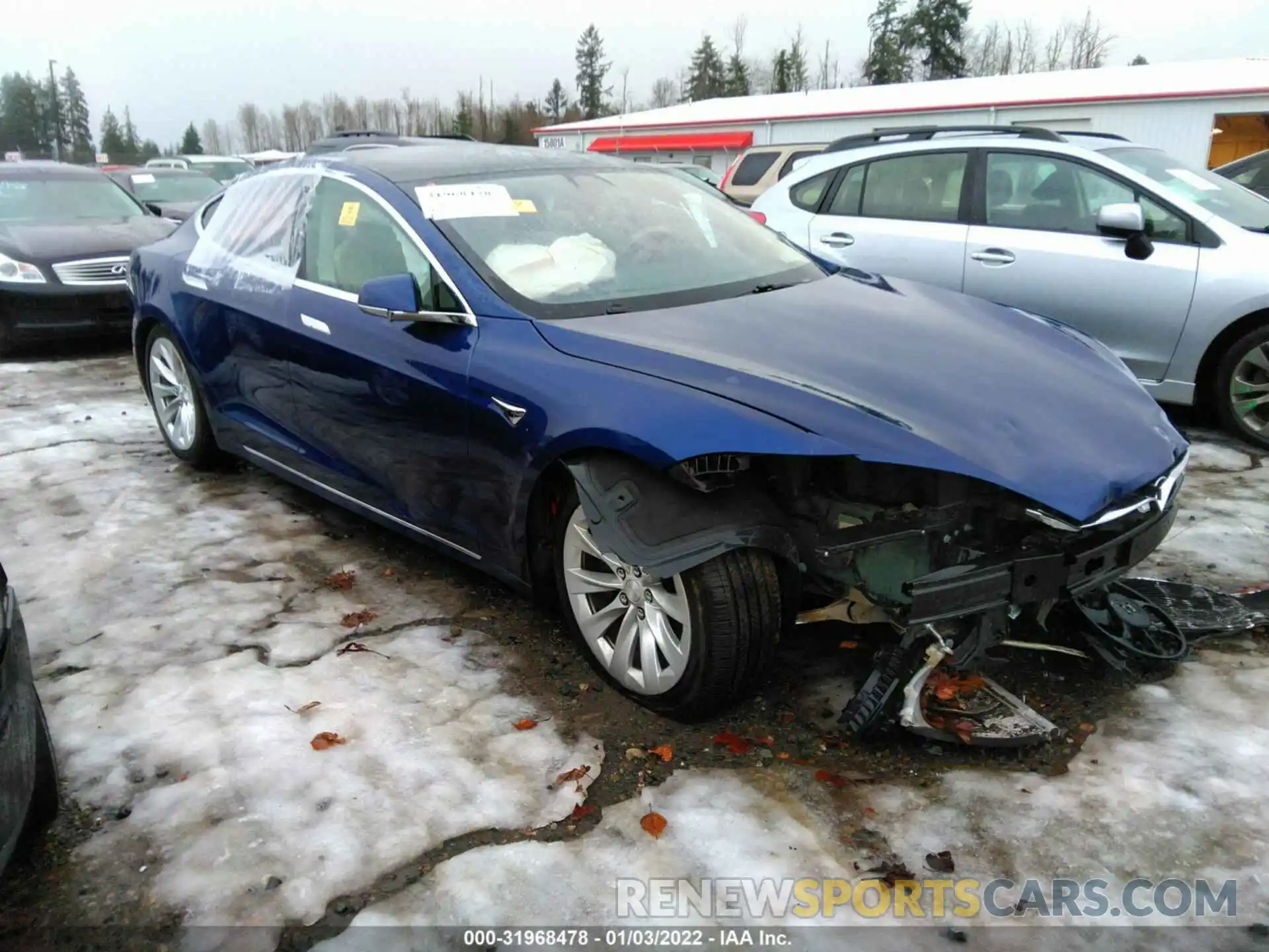 1 Photograph of a damaged car 5YJSA1E27KF307286 TESLA MODEL S 2019