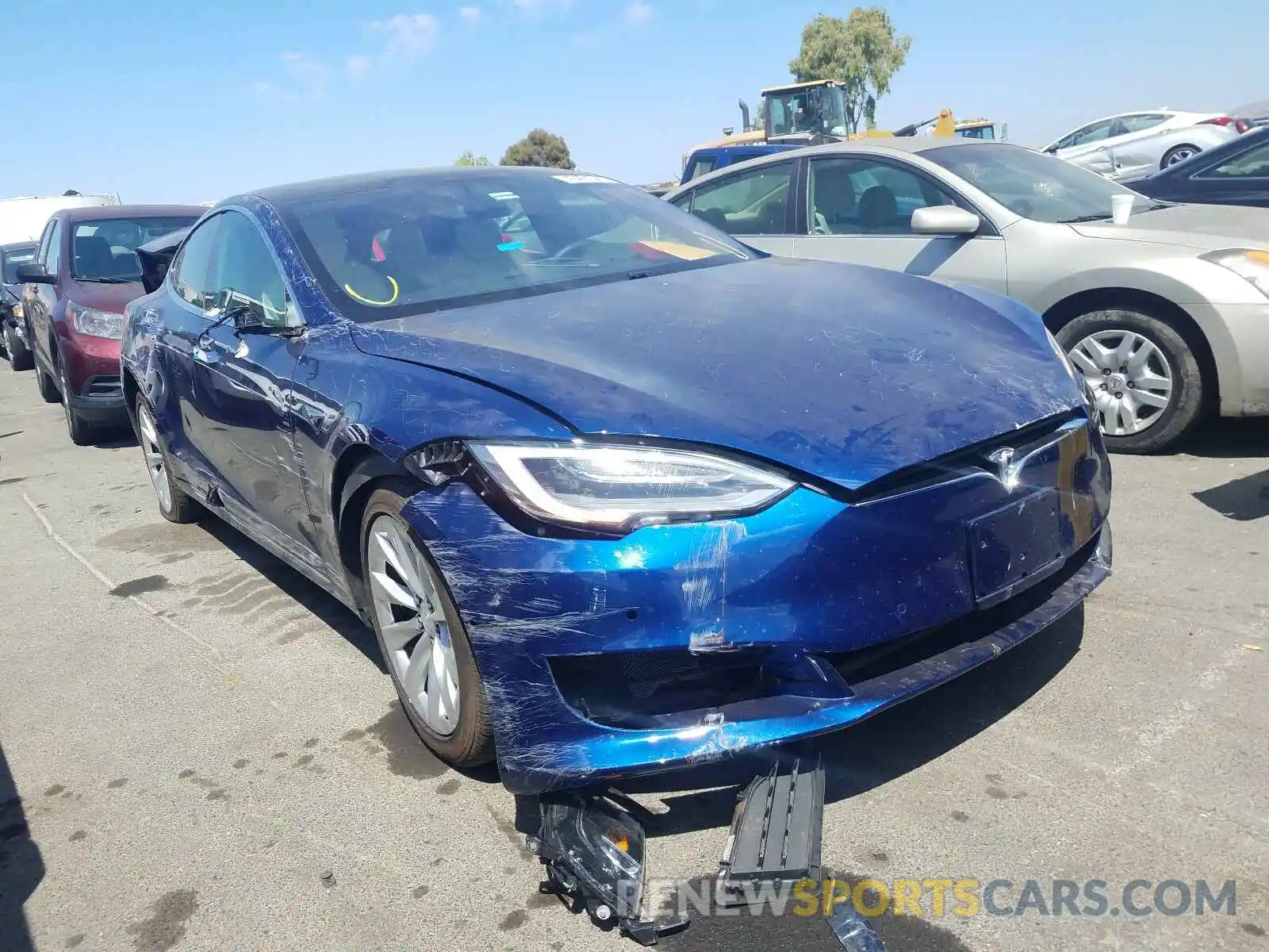 1 Photograph of a damaged car 5YJSA1E27KF333998 TESLA MODEL S 2019