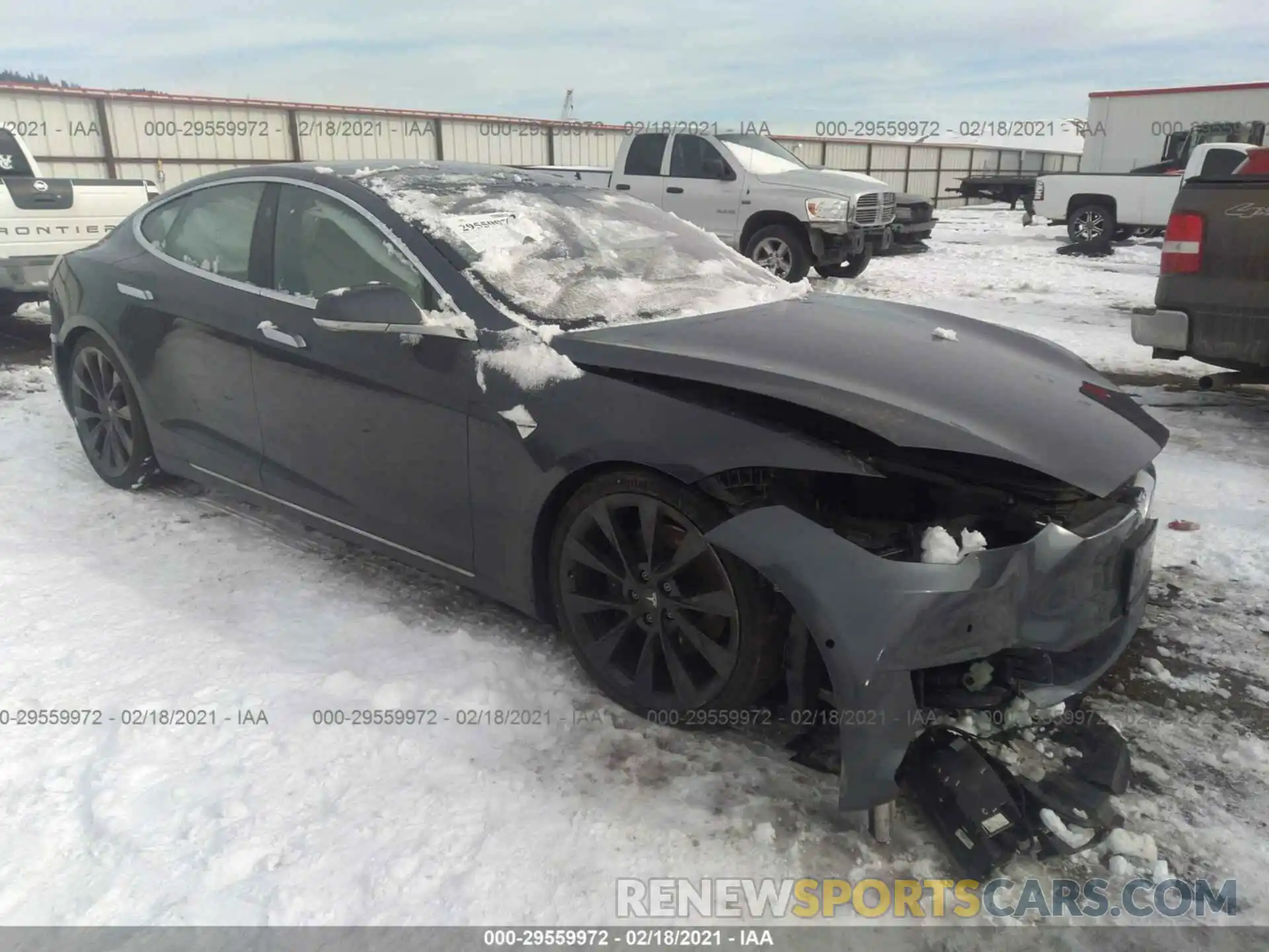 1 Photograph of a damaged car 5YJSA1E28KF334674 TESLA MODEL S 2019