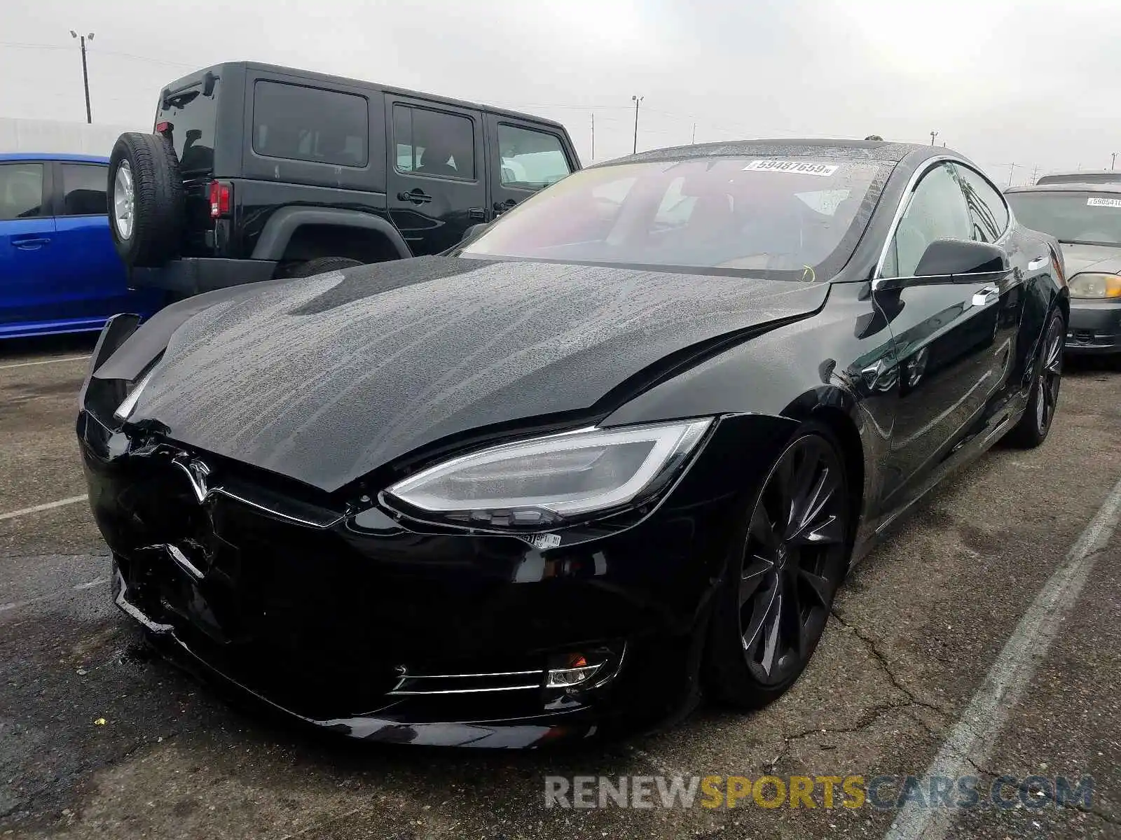 2 Photograph of a damaged car 5YJSA1E29KF299868 TESLA MODEL S 2019