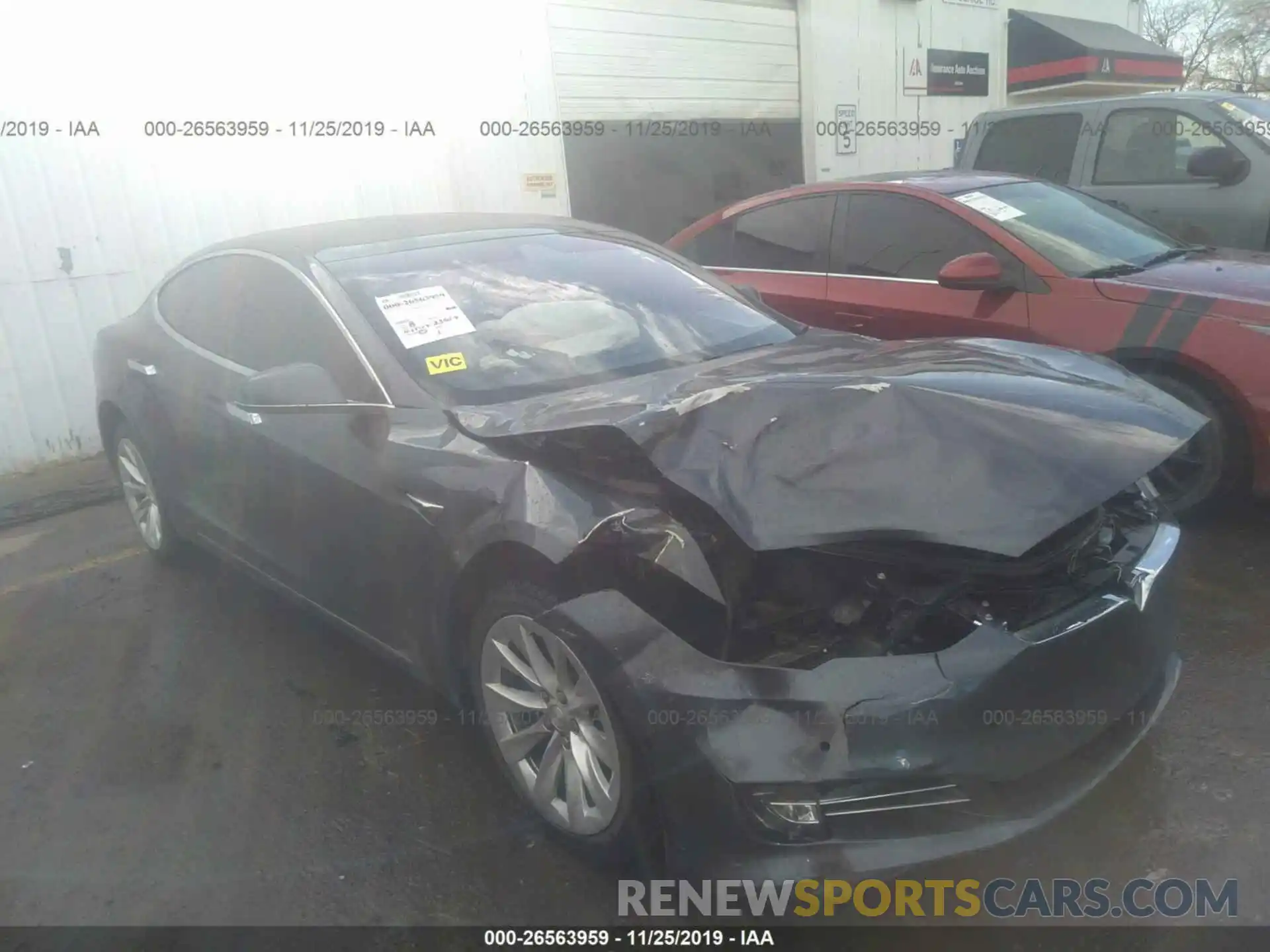 1 Photograph of a damaged car 5YJSA1E29KF305099 TESLA MODEL S 2019