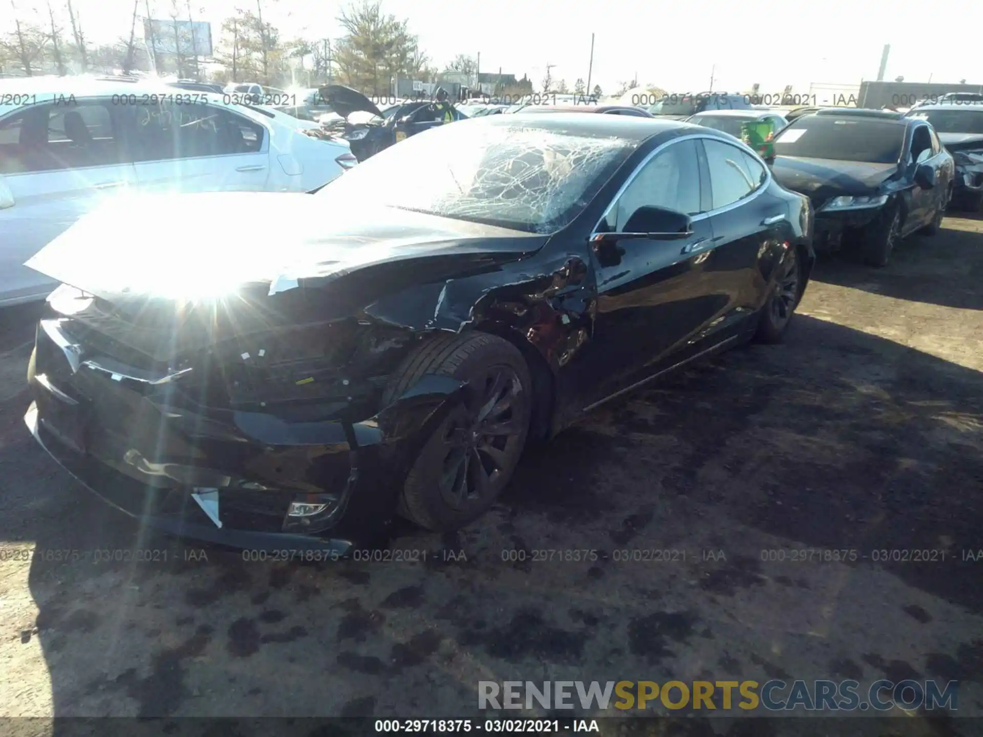 2 Photograph of a damaged car 5YJSA1E29KF331072 TESLA MODEL S 2019