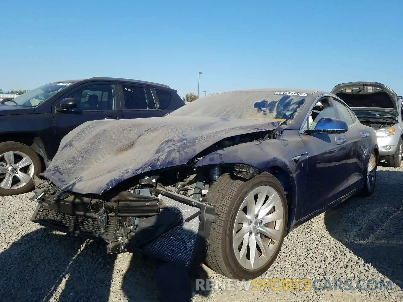 2 Photograph of a damaged car 5YJSA1E29KF335879 TESLA MODEL S 2019