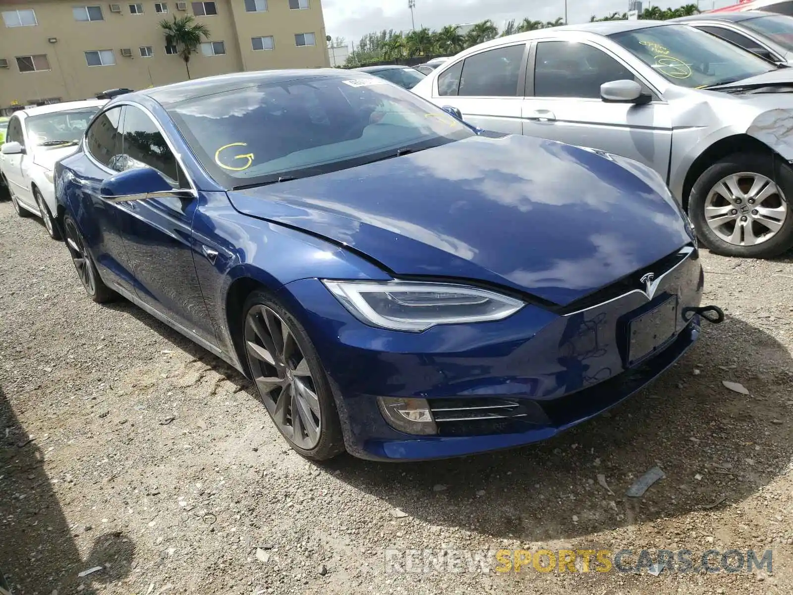 1 Photograph of a damaged car 5YJSA1E29KF336997 TESLA MODEL S 2019