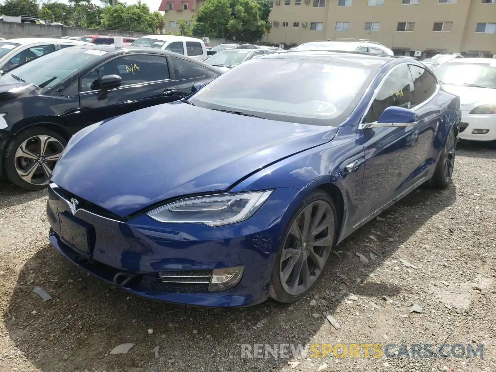 2 Photograph of a damaged car 5YJSA1E29KF336997 TESLA MODEL S 2019