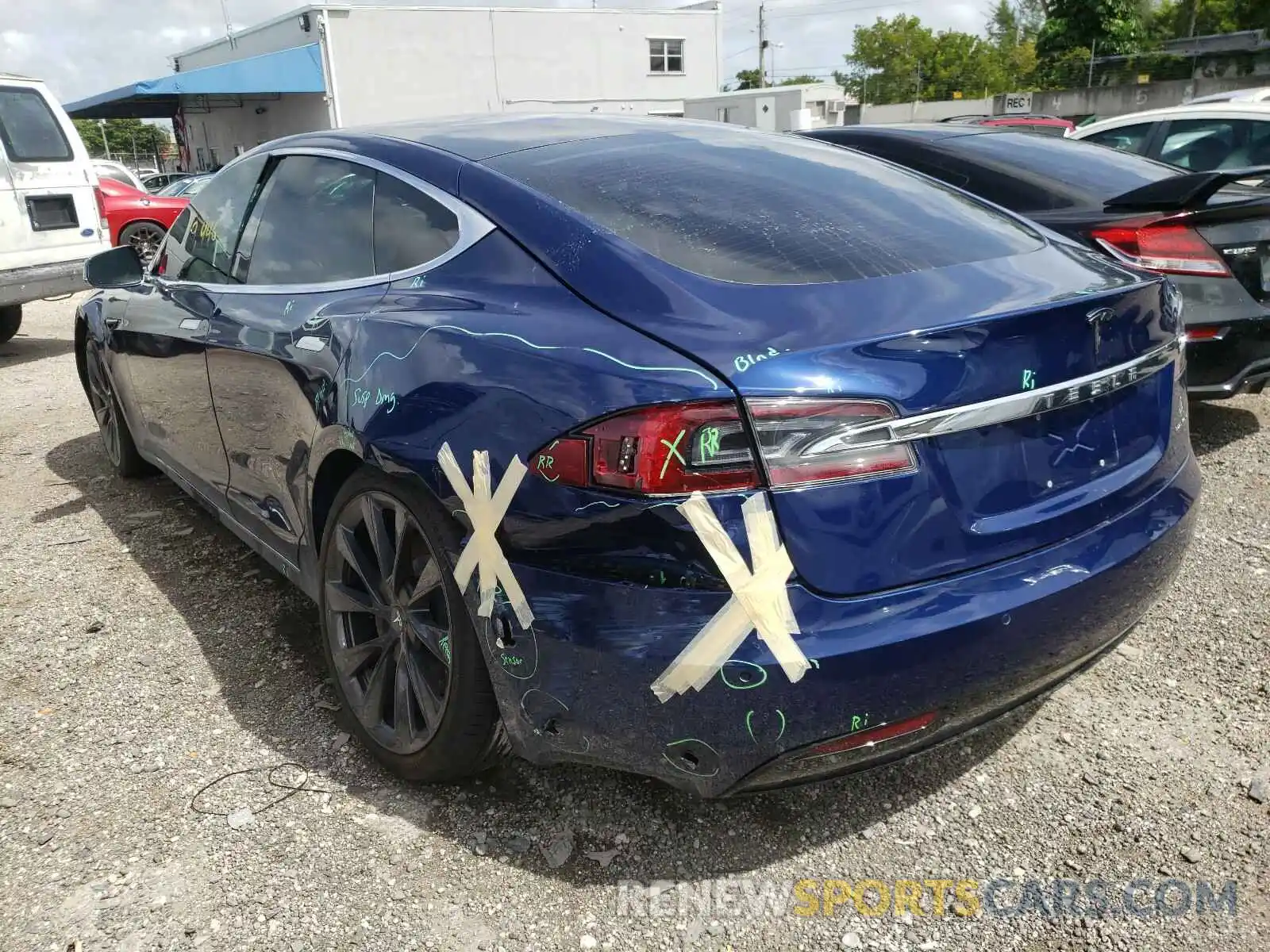 3 Photograph of a damaged car 5YJSA1E29KF336997 TESLA MODEL S 2019