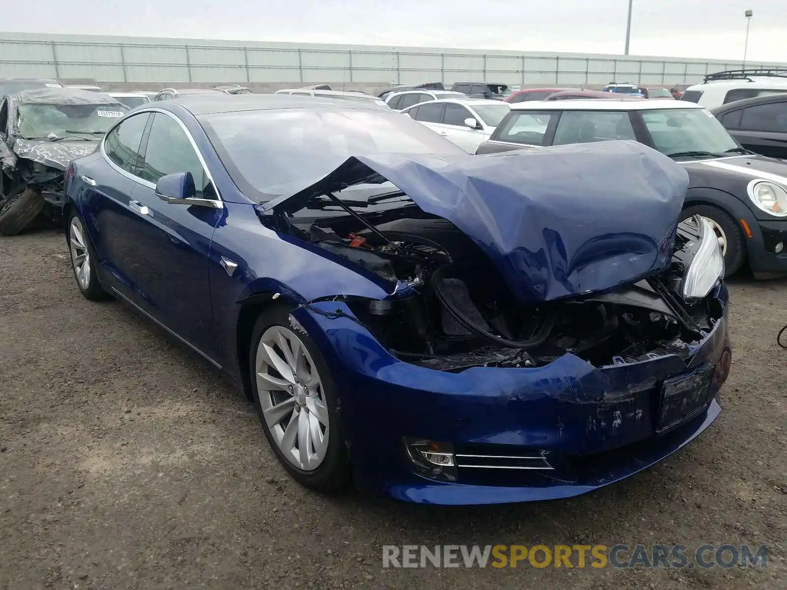 1 Photograph of a damaged car 5YJSA1E29KF345778 TESLA MODEL S 2019